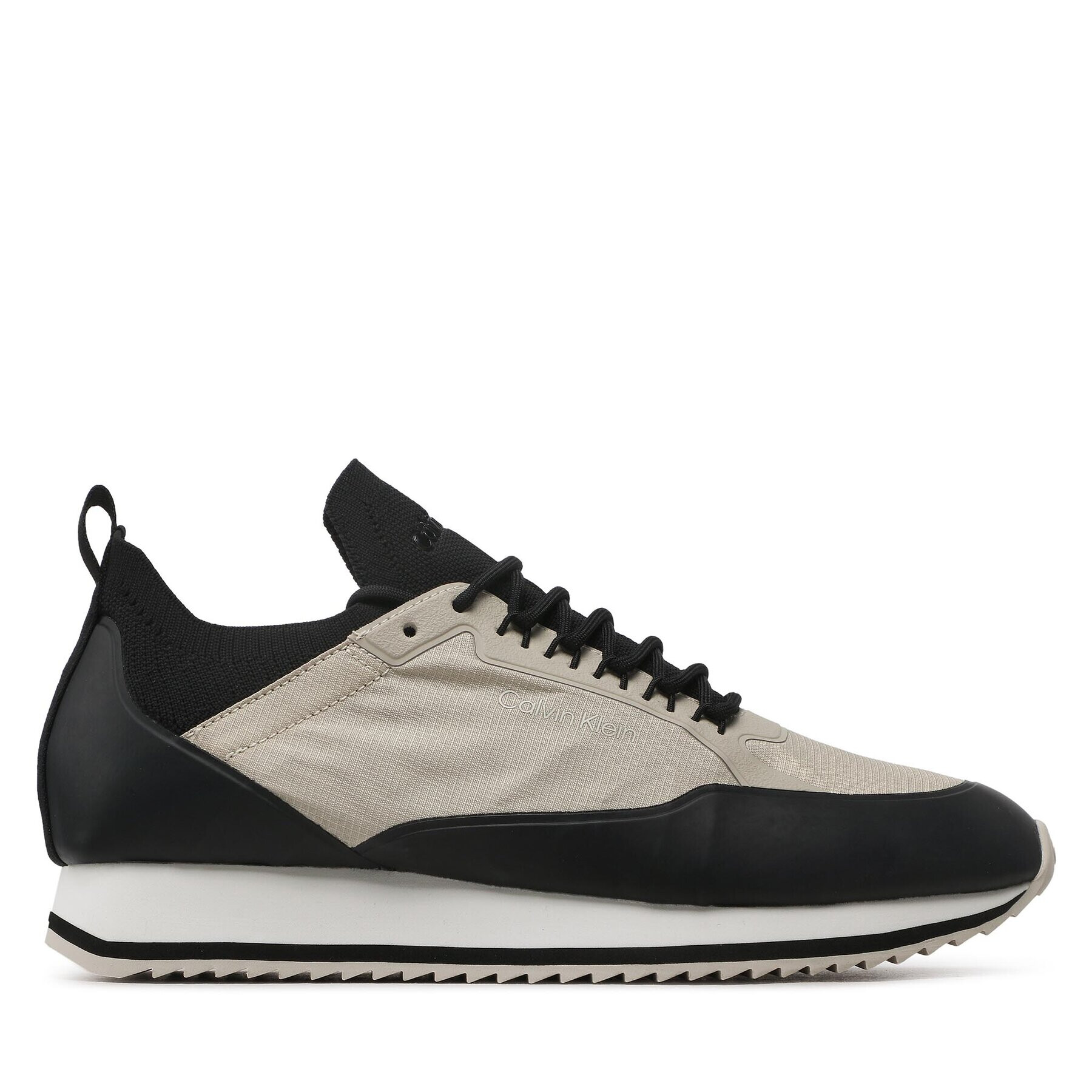 Calvin Klein Сникърси Low Top Lace Up Nylon HM0HM00921 Бежов - Pepit.bg