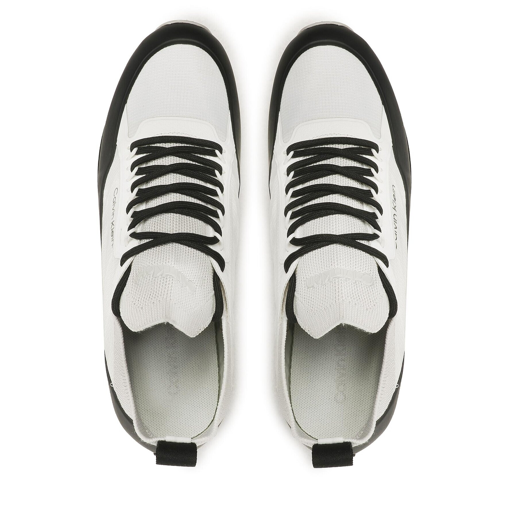 Calvin Klein Сникърси Low Top Lace Up Nylon HM0HM00921 Бял - Pepit.bg