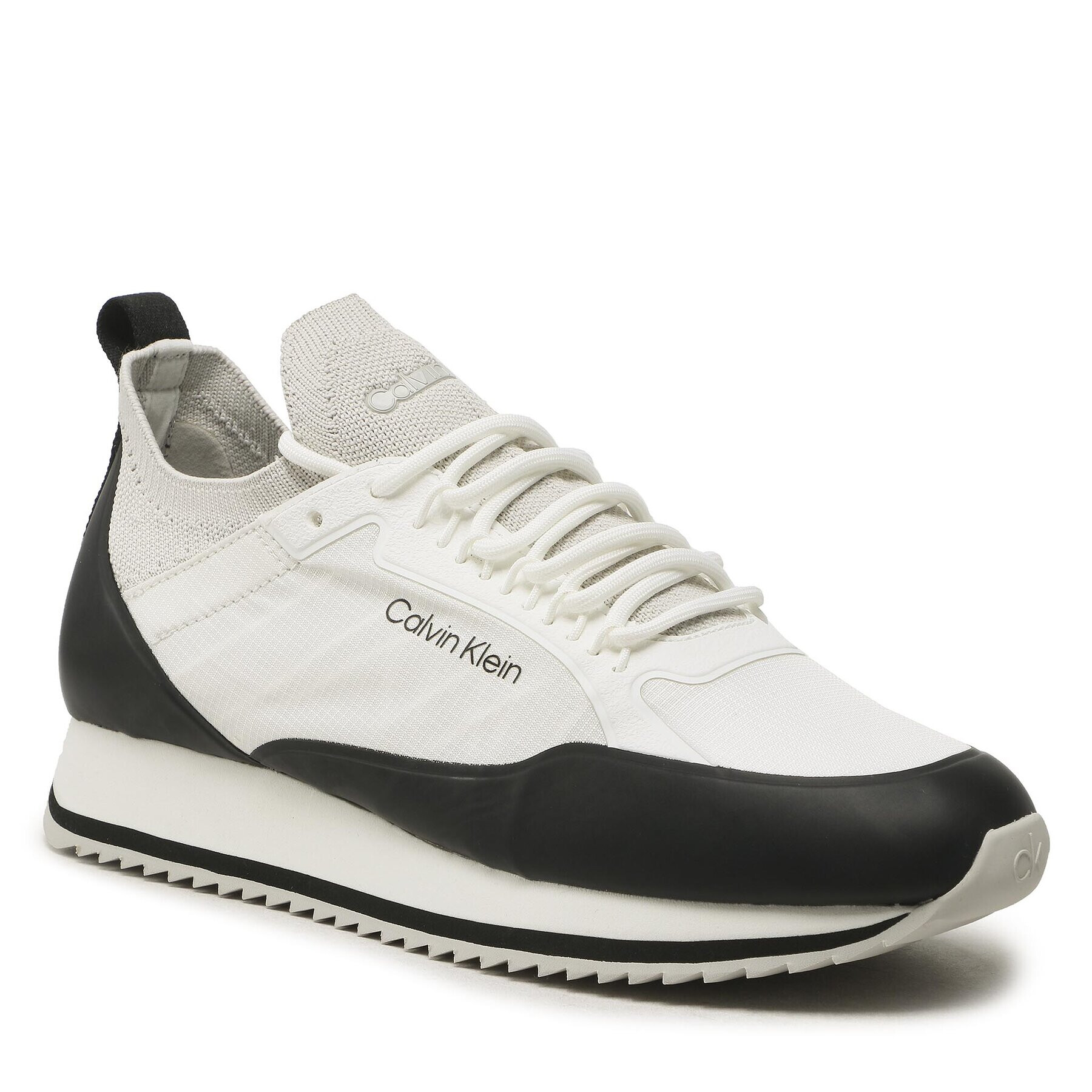 Calvin Klein Сникърси Low Top Lace Up Nylon HM0HM00921 Бял - Pepit.bg