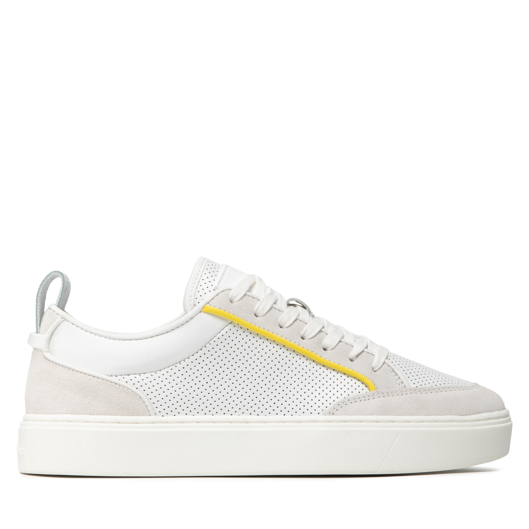 Calvin Klein Сникърси Low Top Lace Up Perf Lth HM0HM00347 Бял - Pepit.bg