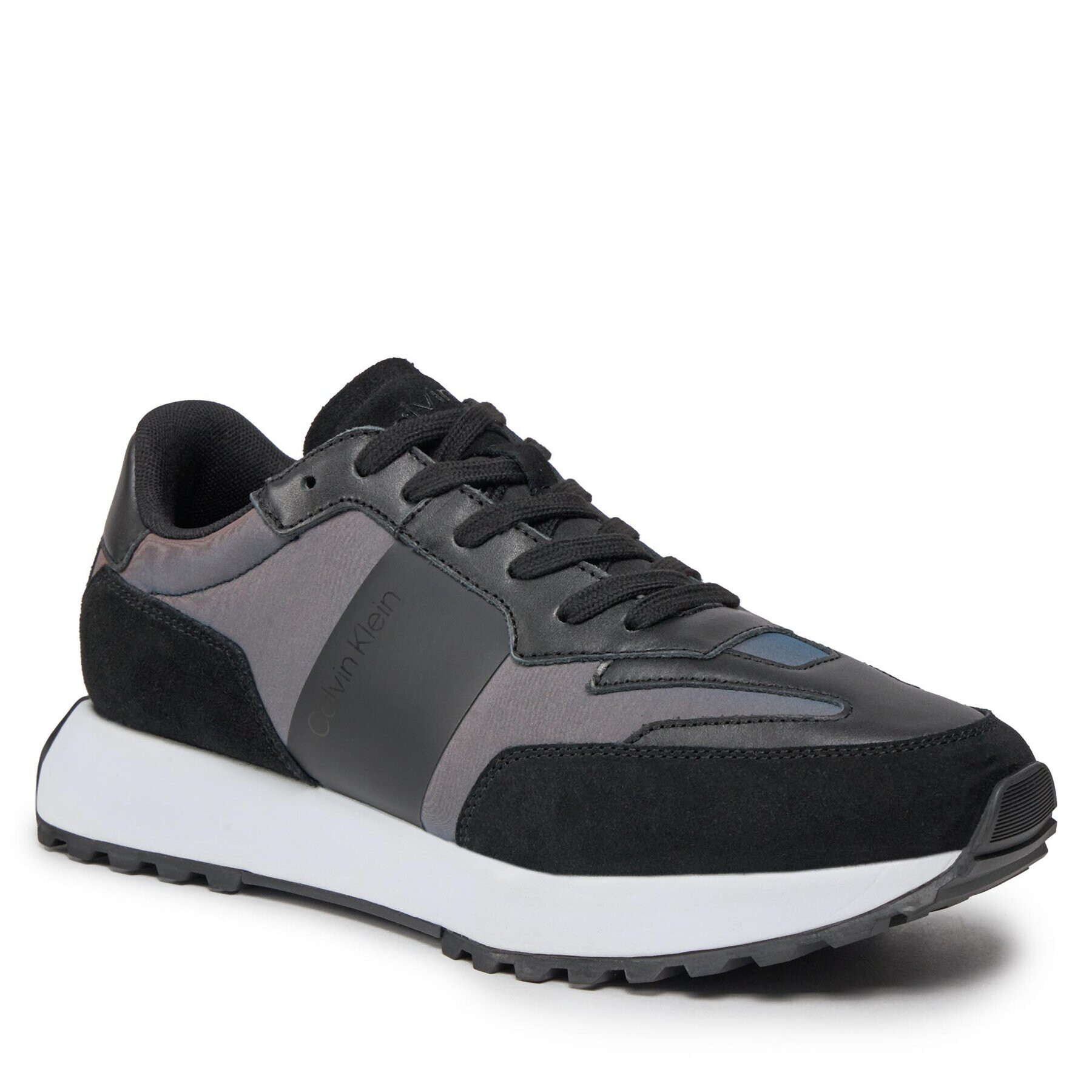 Calvin Klein Сникърси Low Top Lace Up Pet HM0HM01346 Черен - Pepit.bg