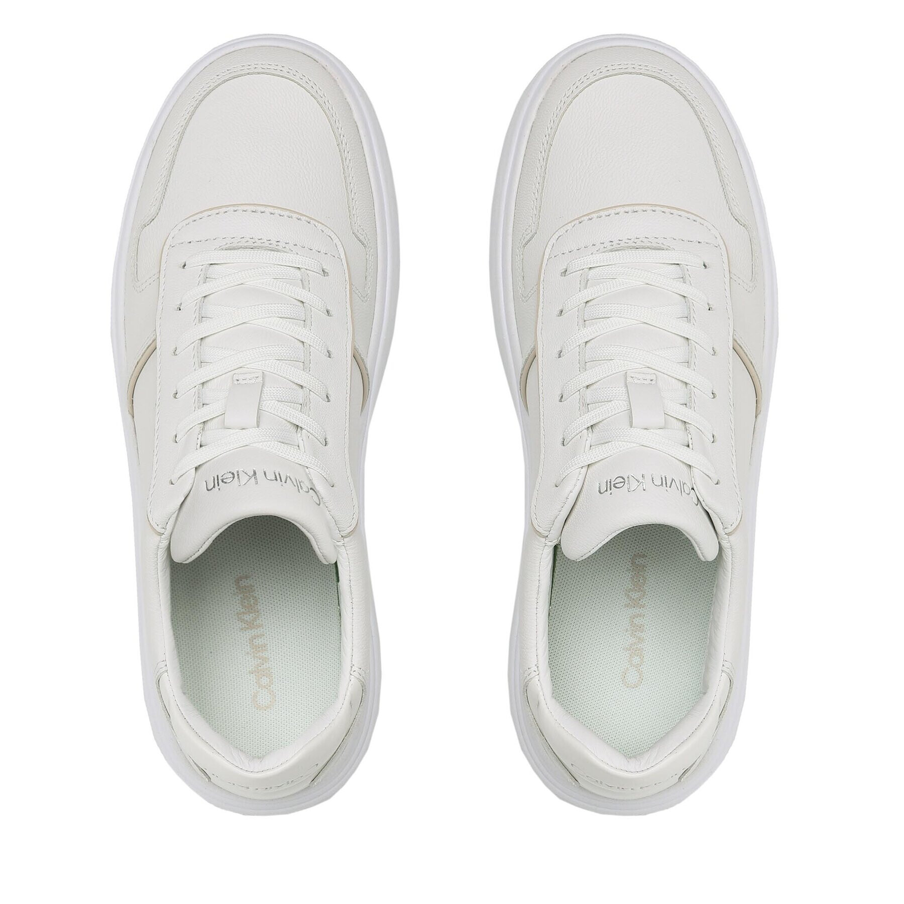 Calvin Klein Сникърси Low Top Lace Up Piping HM0HM00992 Бял - Pepit.bg