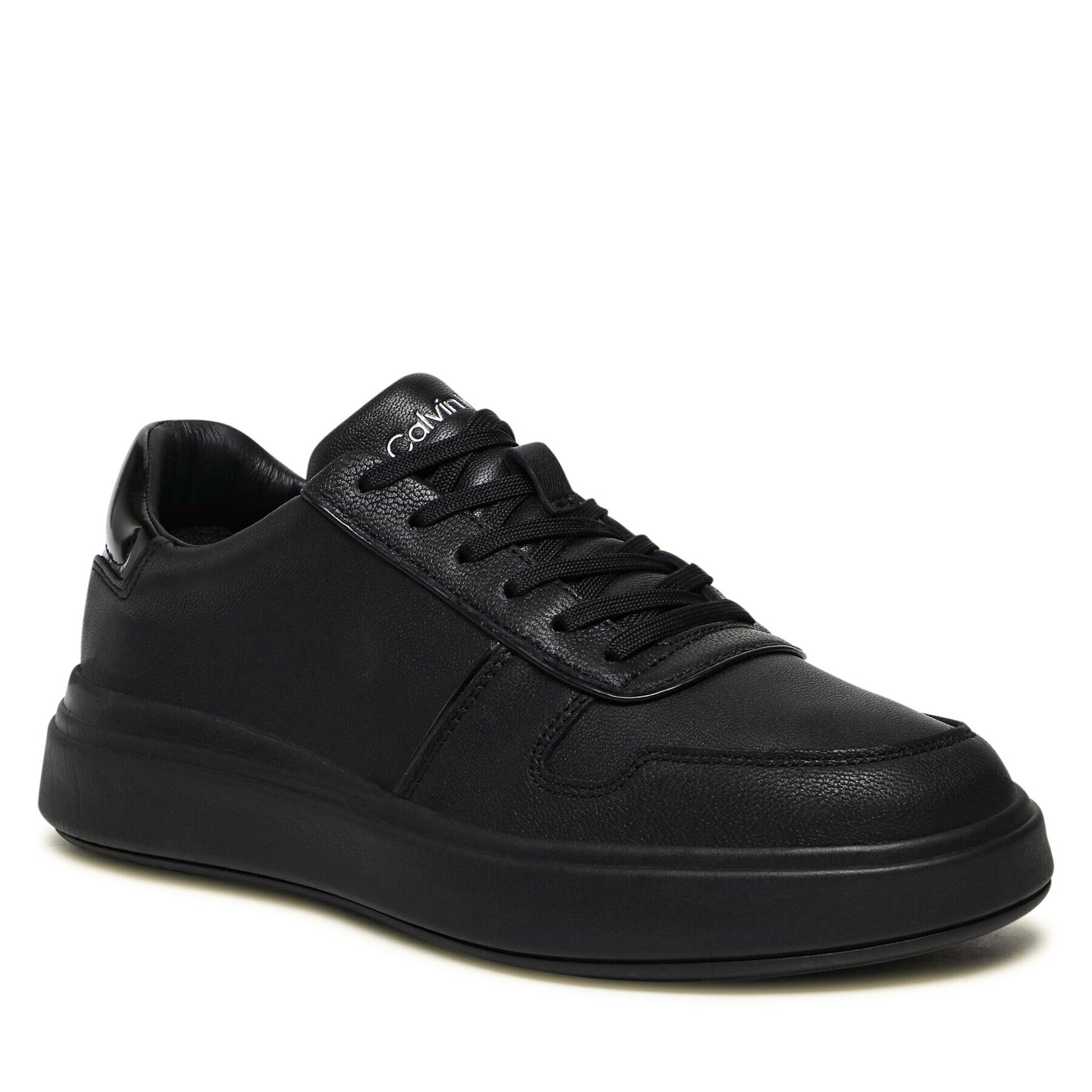 Calvin Klein Сникърси Low Top Lace Up Piping HM0HM00992 Черен - Pepit.bg