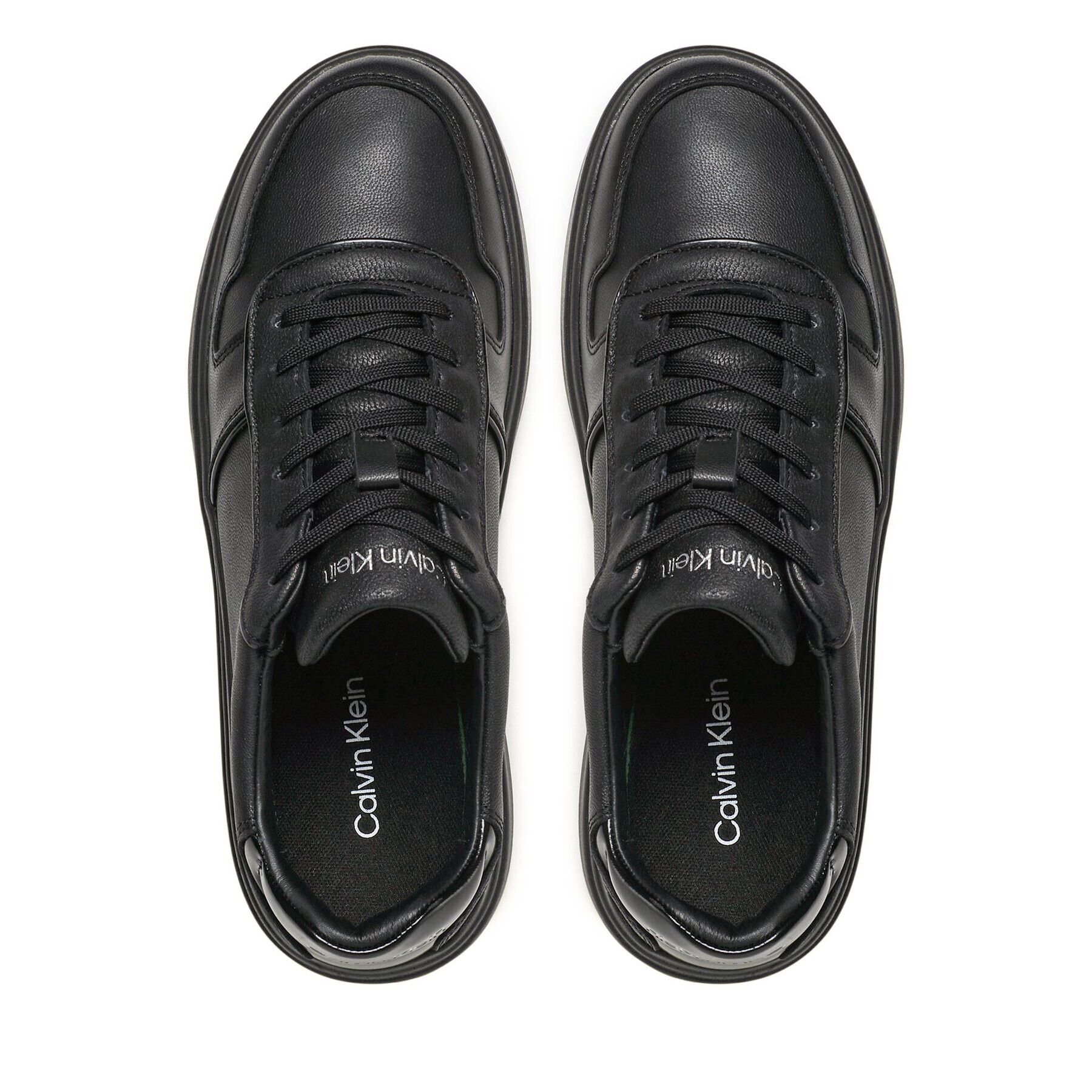 Calvin Klein Сникърси Low Top Lace Up Piping HM0HM00992 Черен - Pepit.bg