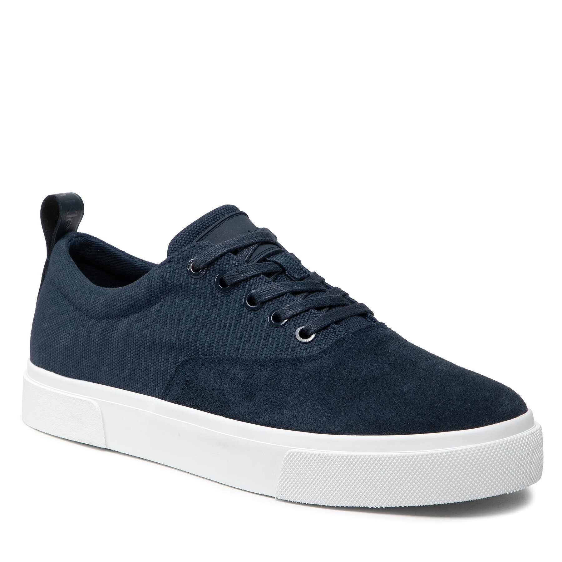 Calvin Klein Сникърси Low Top Lace Up Skate Cv Mix HM0HM00321 Тъмносин - Pepit.bg