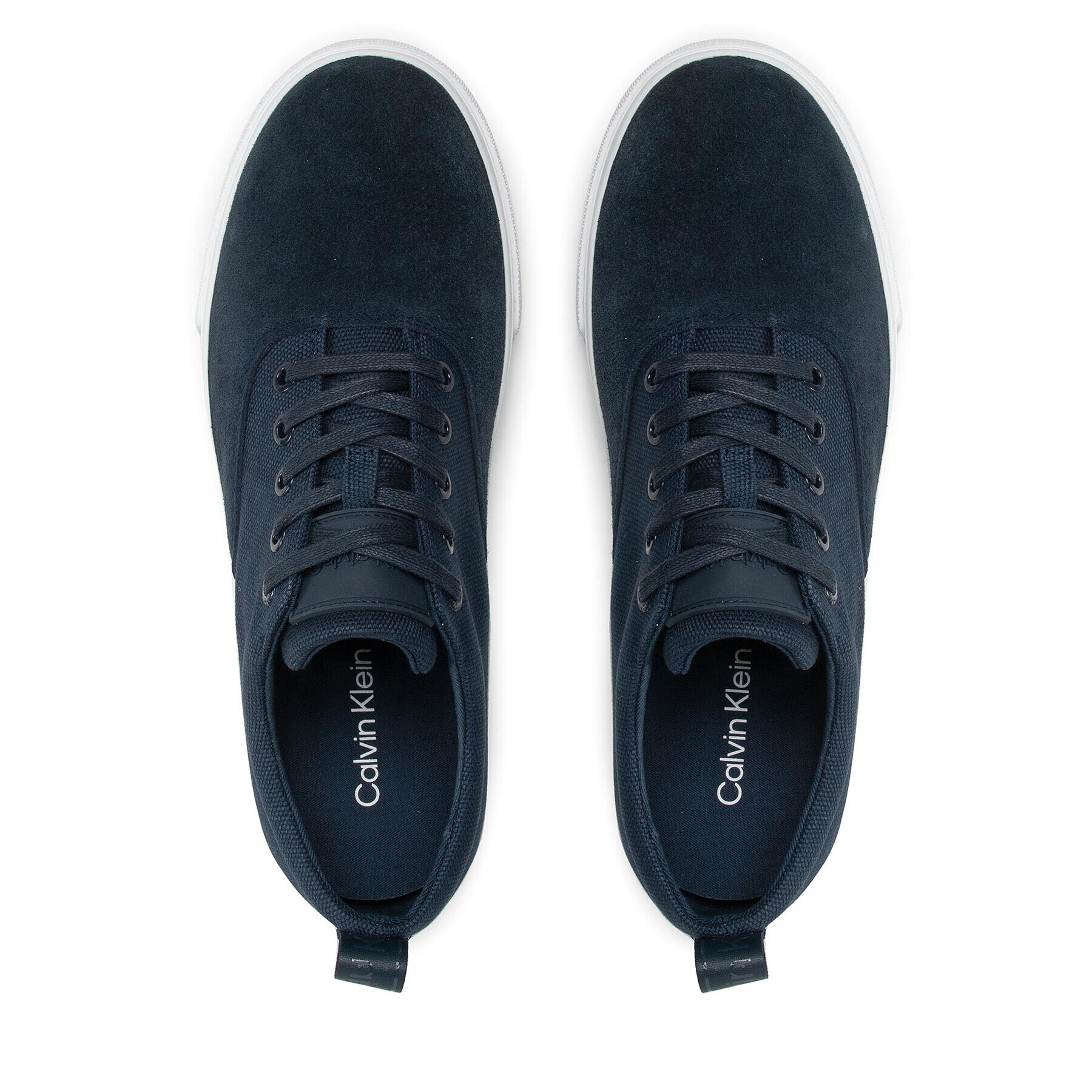 Calvin Klein Сникърси Low Top Lace Up Skate Cv Mix HM0HM00321 Тъмносин - Pepit.bg