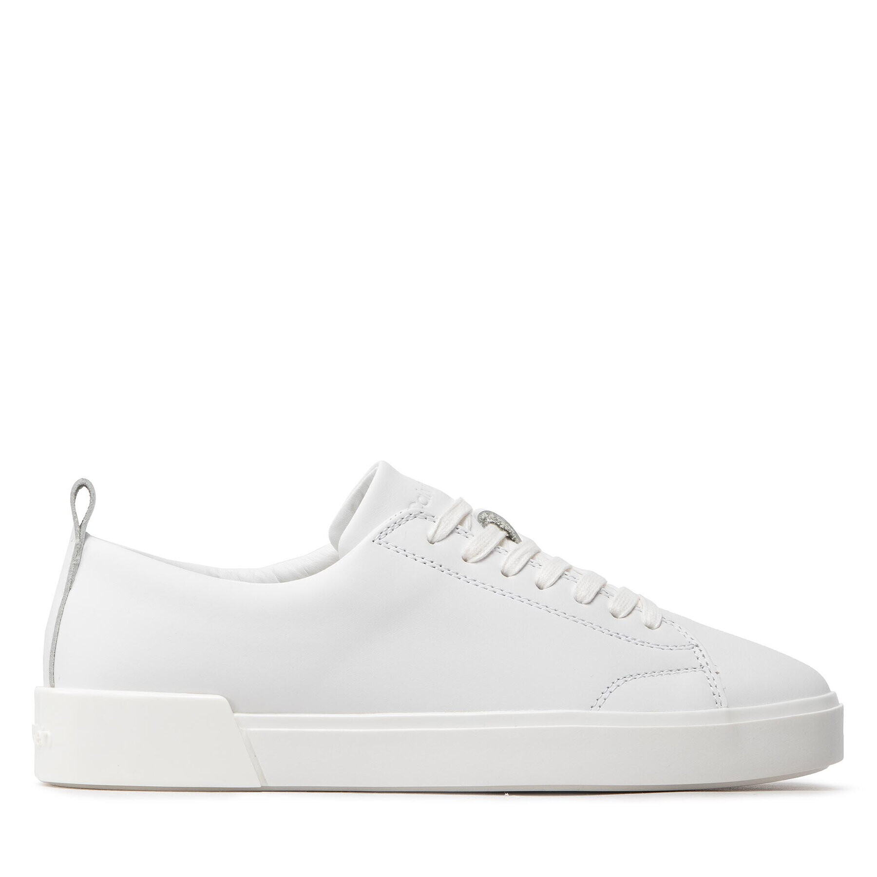 Calvin Klein Сникърси Low Top Lace Up Sm Lth HM0HM00677 Бял - Pepit.bg