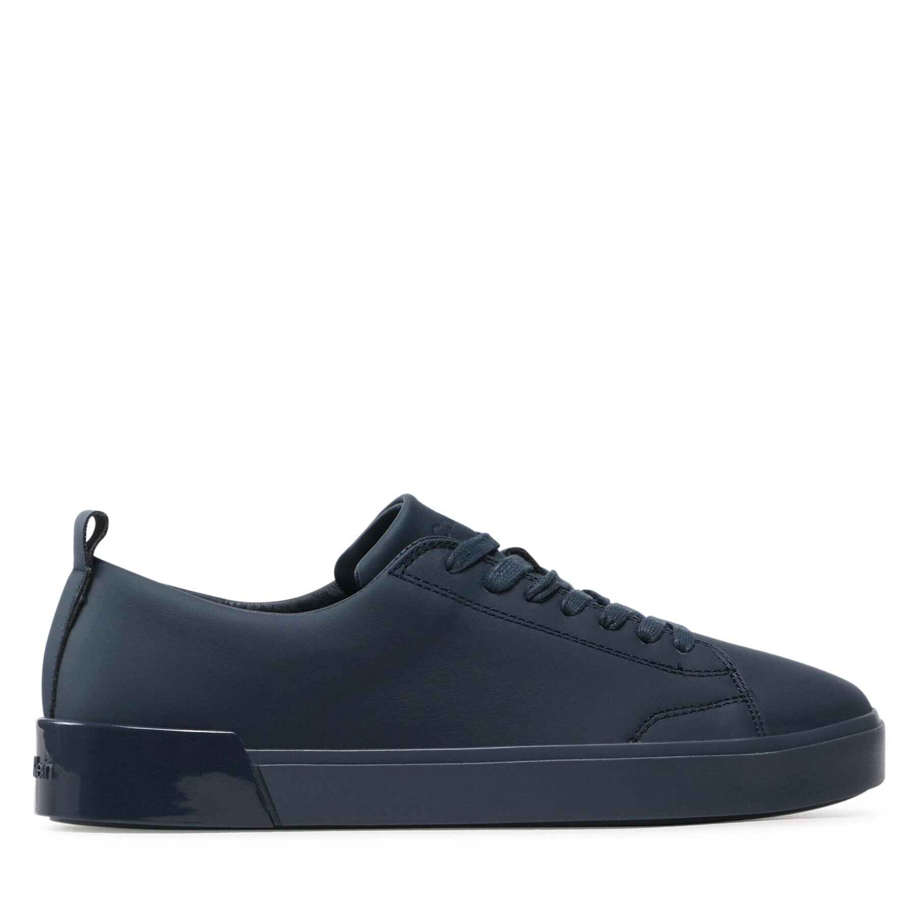 Calvin Klein Сникърси Low Top Lace Up Sm Lth HM0HM00677 Тъмносин - Pepit.bg