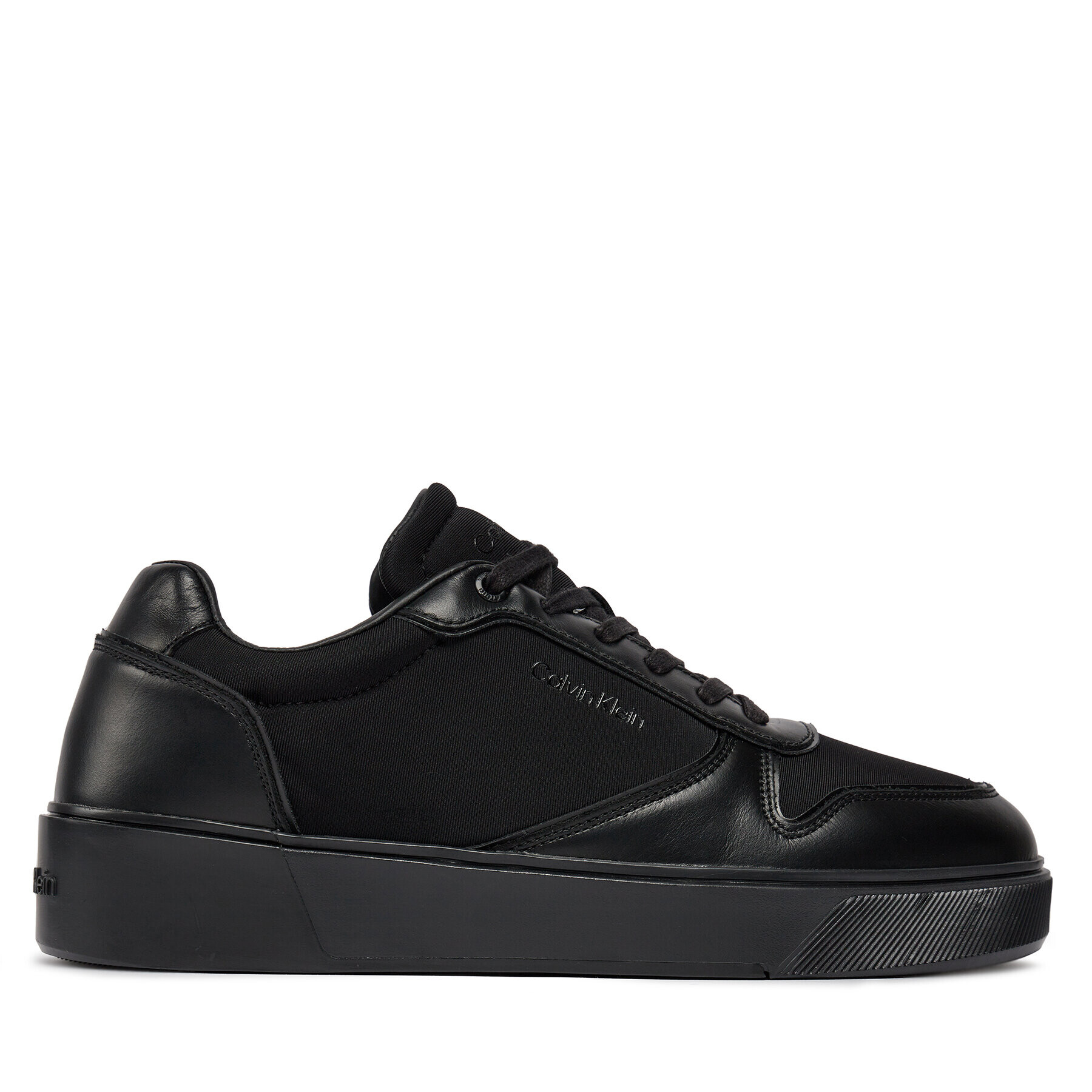 Calvin Klein Сникърси Low Top Lace Up W/ Stitch HM0HM01368 Черен - Pepit.bg