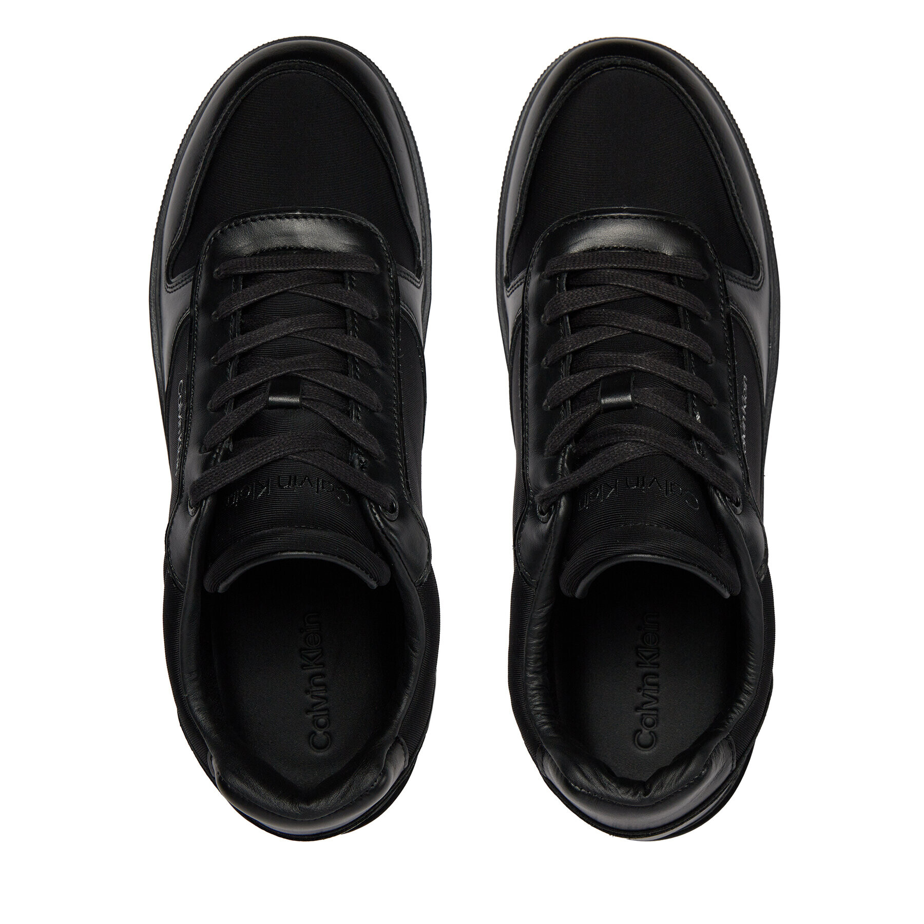 Calvin Klein Сникърси Low Top Lace Up W/ Stitch HM0HM01368 Черен - Pepit.bg