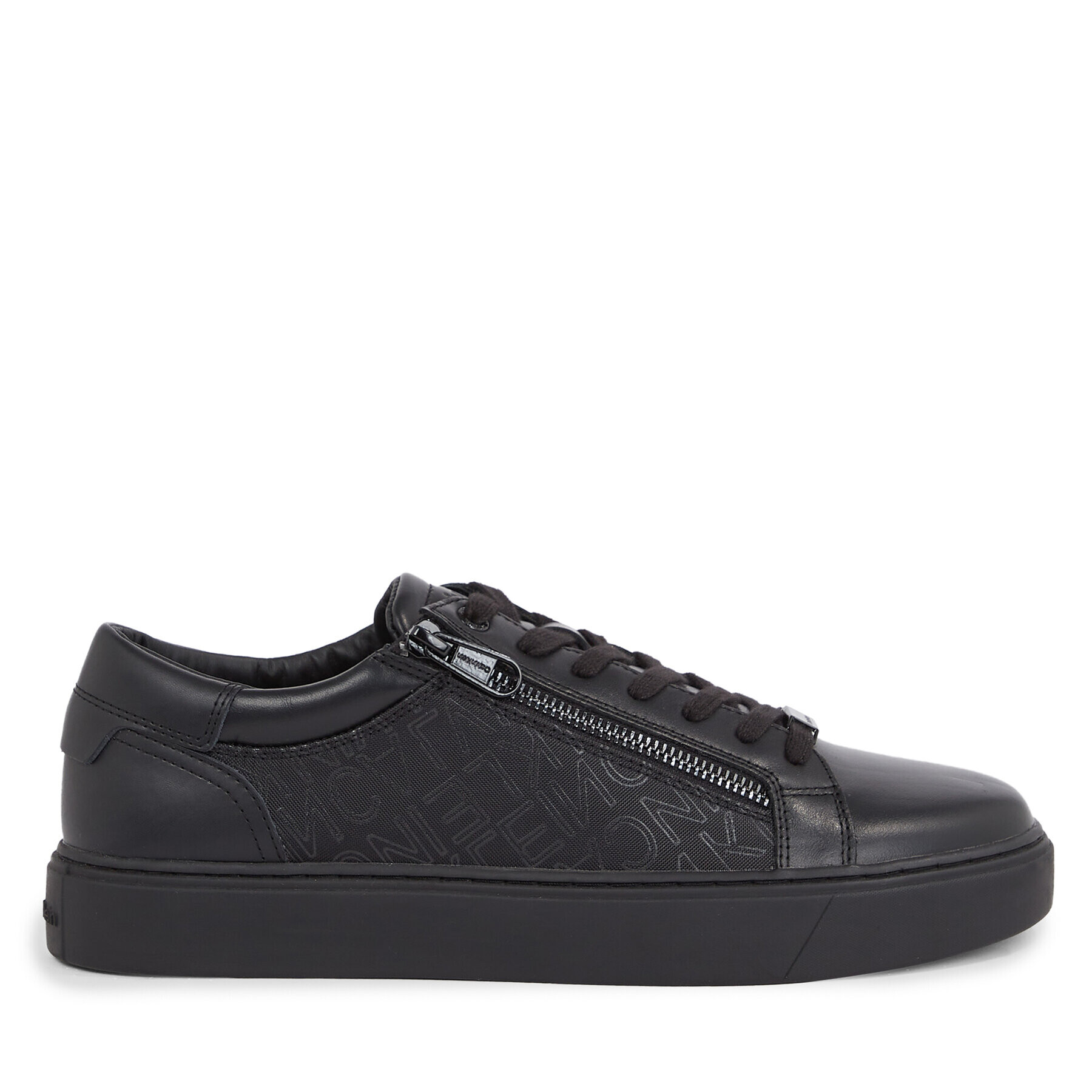 Calvin Klein Сникърси Low Top Lace Up W/Zip Mono HM0HM01059 Черен - Pepit.bg