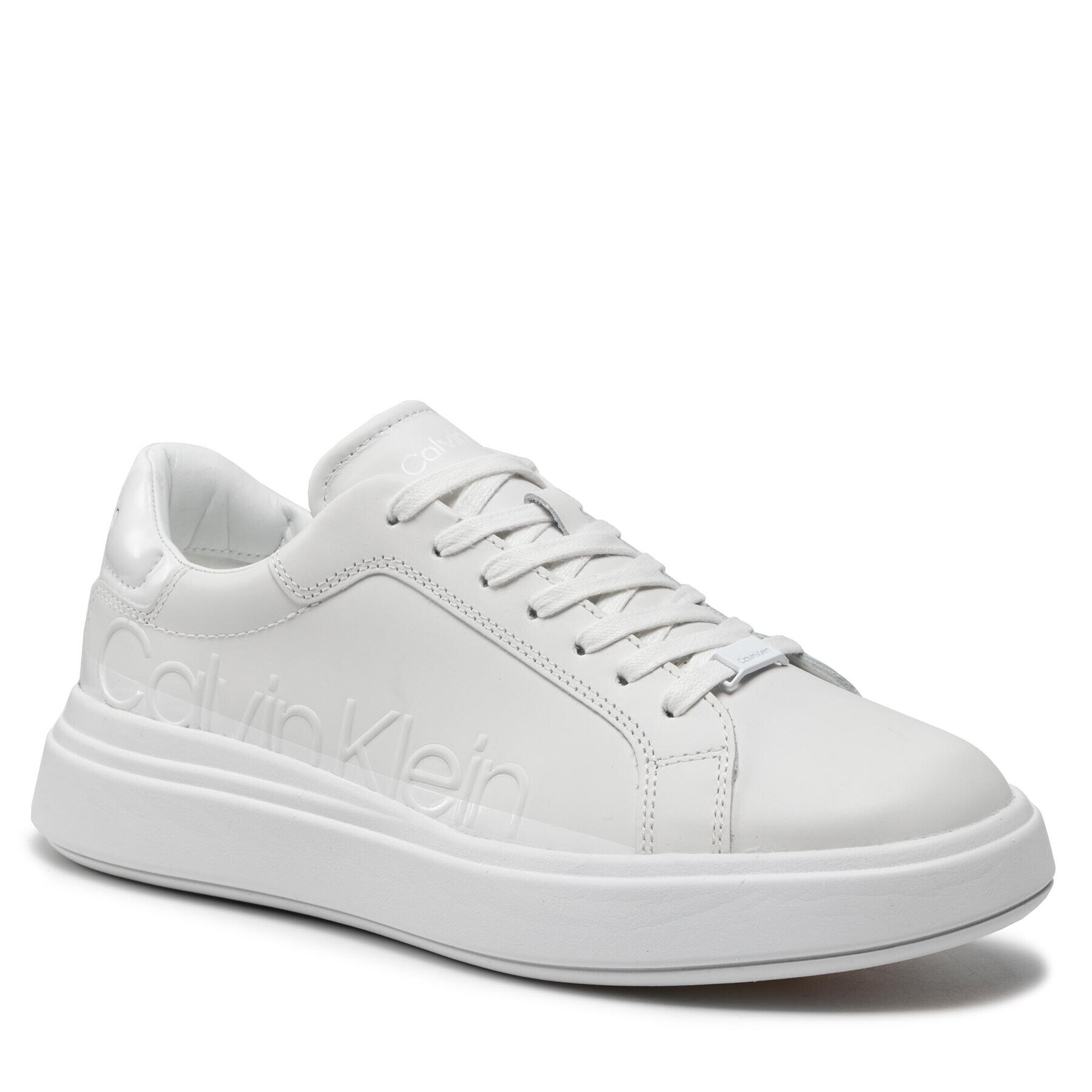 Calvin Klein Сникърси Low Top Lace UpSummer Proof HM0HM00643 Бял - Pepit.bg