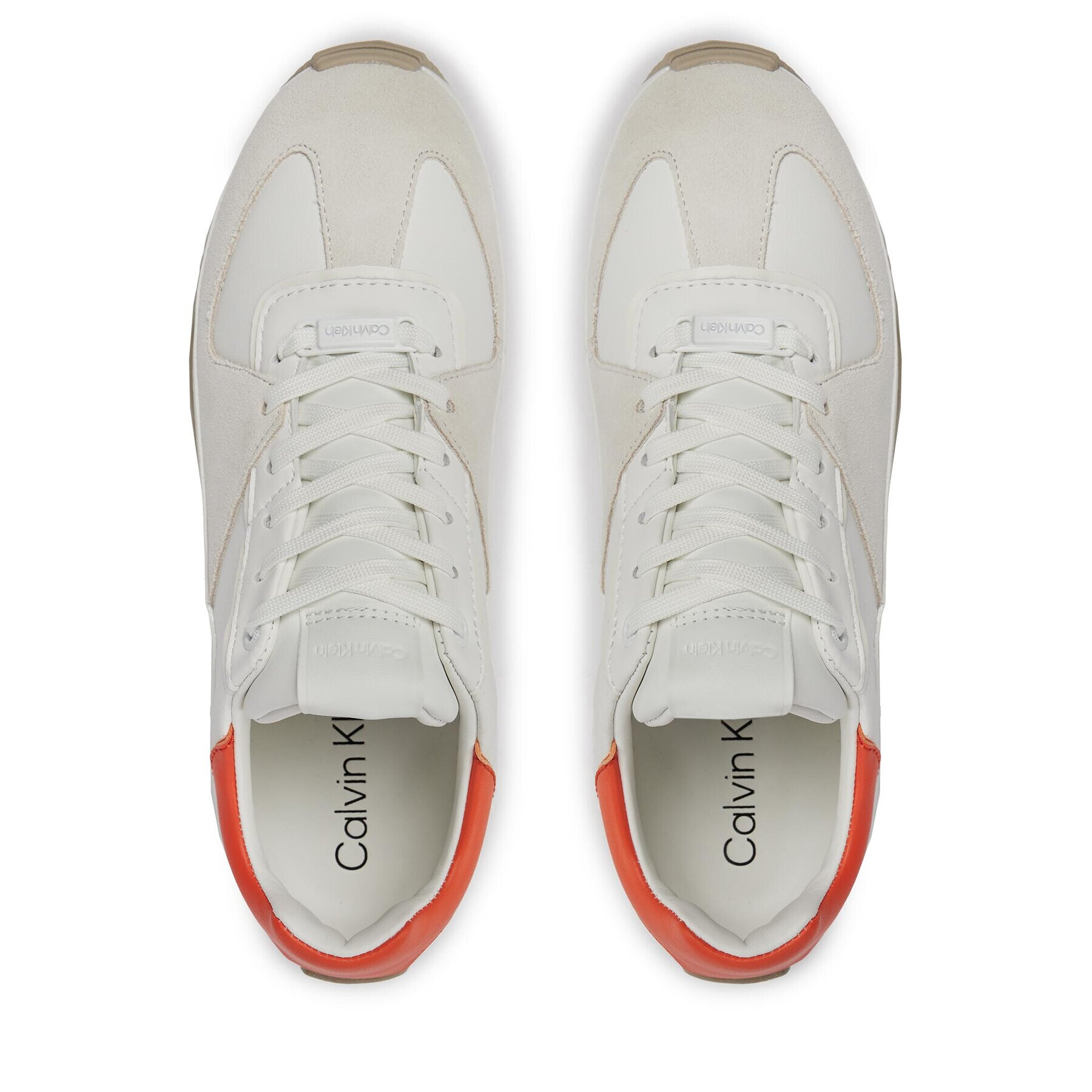 Calvin Klein Сникърси Origin Runner HW0HW01874 Бял - Pepit.bg