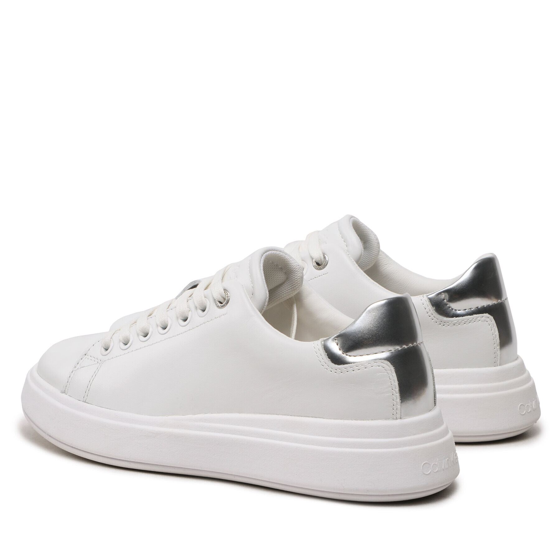 Calvin Klein Сникърси Raised Cupsole Lace Up HW0HW01517 Бял - Pepit.bg