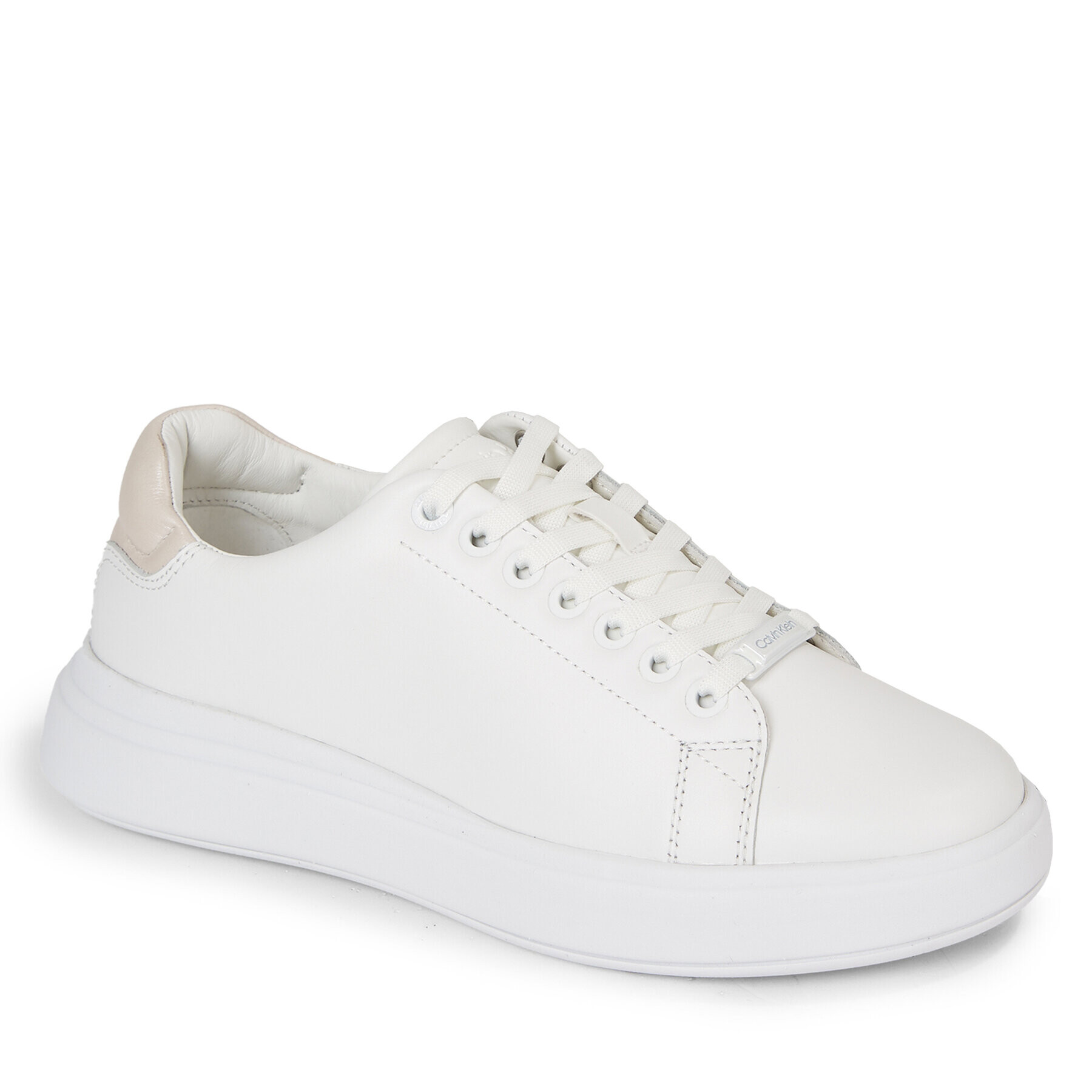 Calvin Klein Сникърси Raised Cupsole Lace Up HW0HW01668 Бял - Pepit.bg