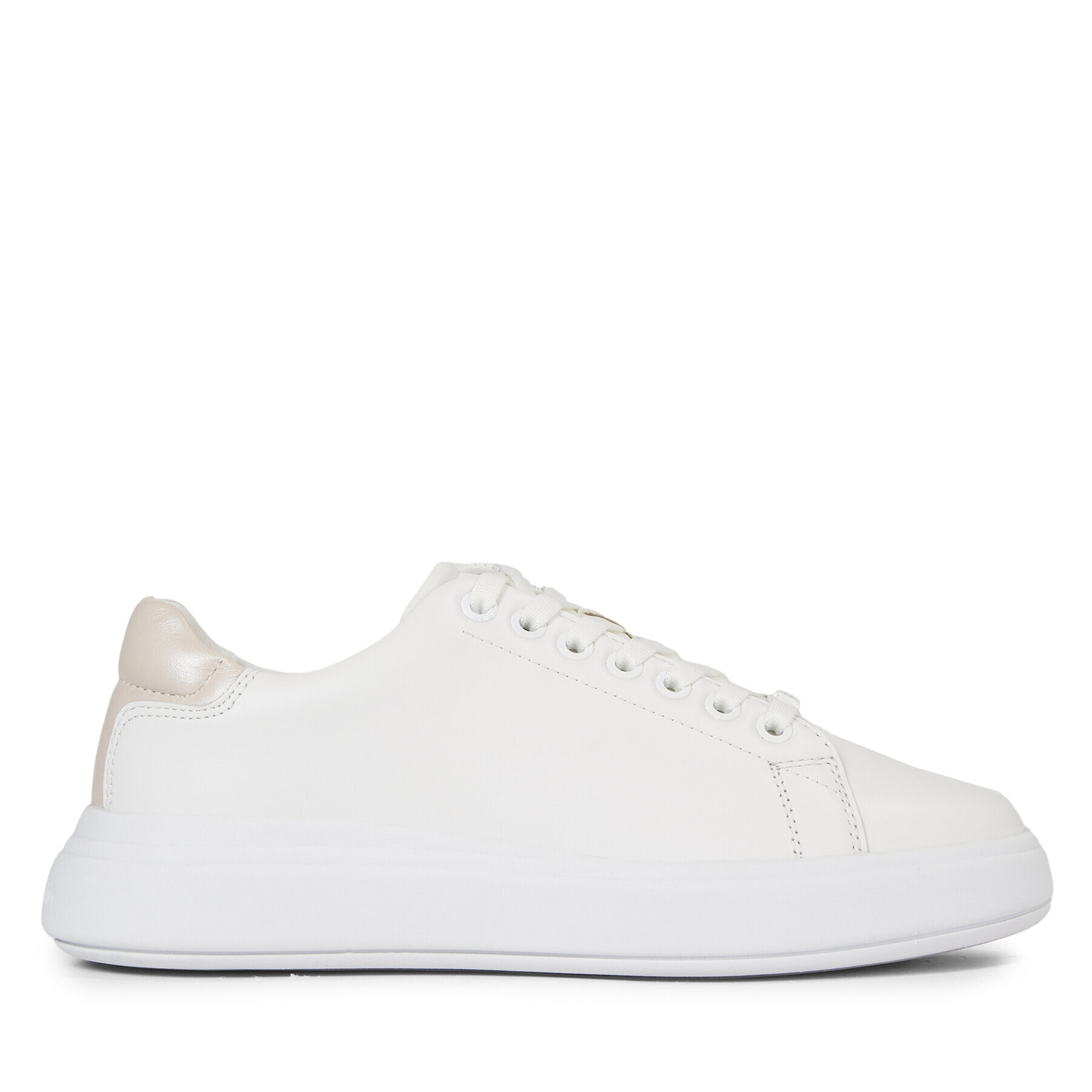 Calvin Klein Сникърси Raised Cupsole Lace Up HW0HW01668 Бял - Pepit.bg