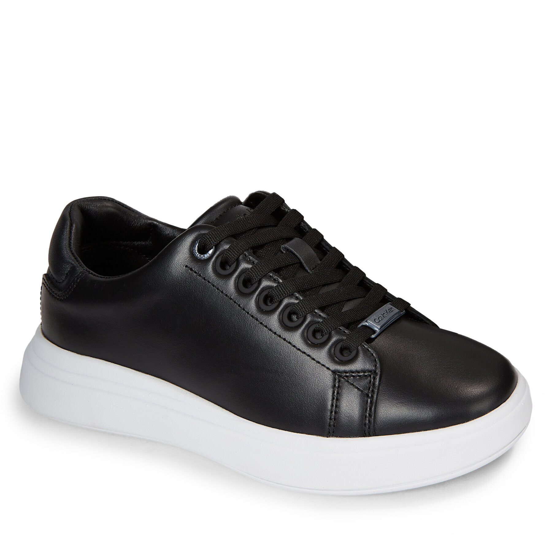 Calvin Klein Сникърси Raised Cupsole Lace Up HW0HW01668 Черен - Pepit.bg