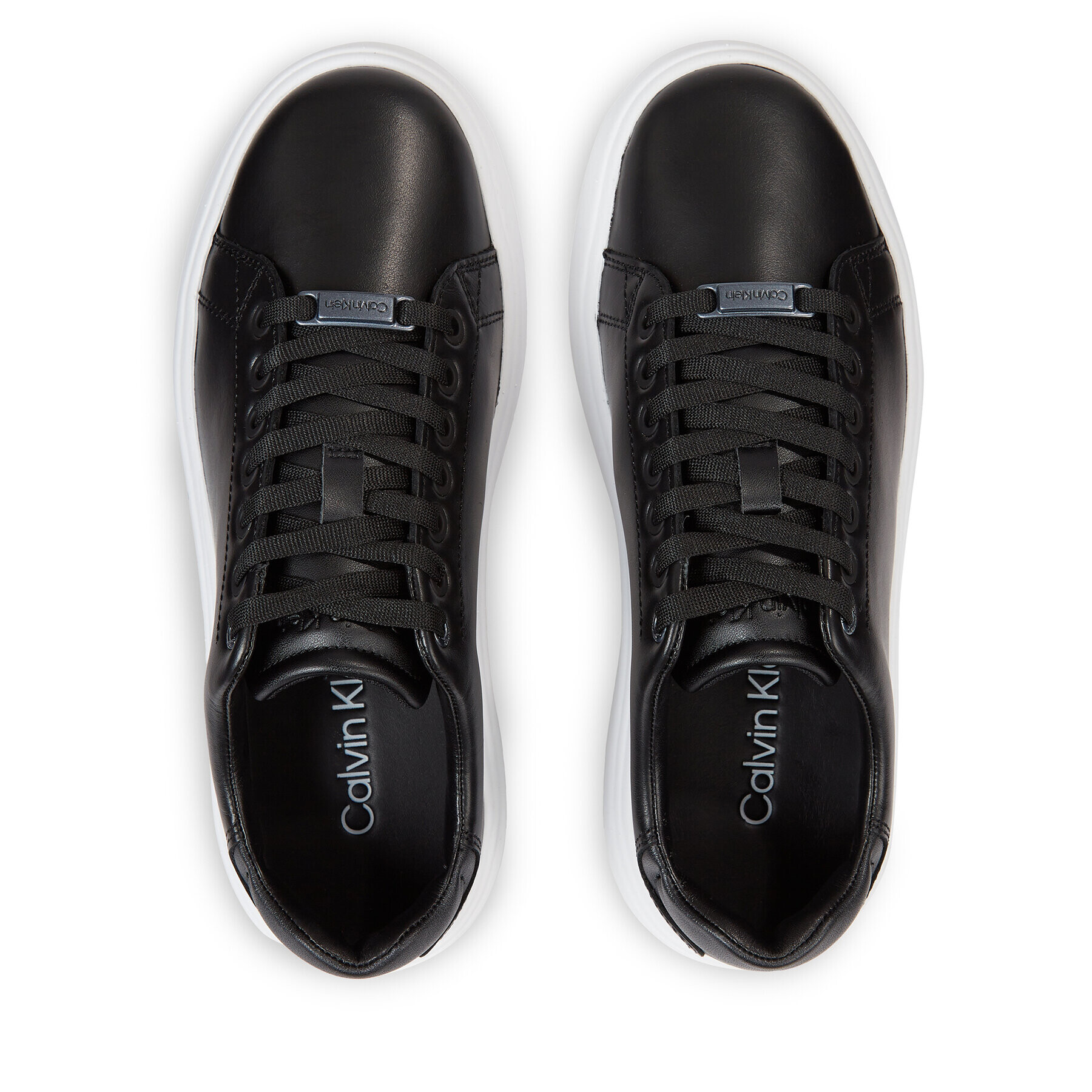 Calvin Klein Сникърси Raised Cupsole Lace Up HW0HW01668 Черен - Pepit.bg