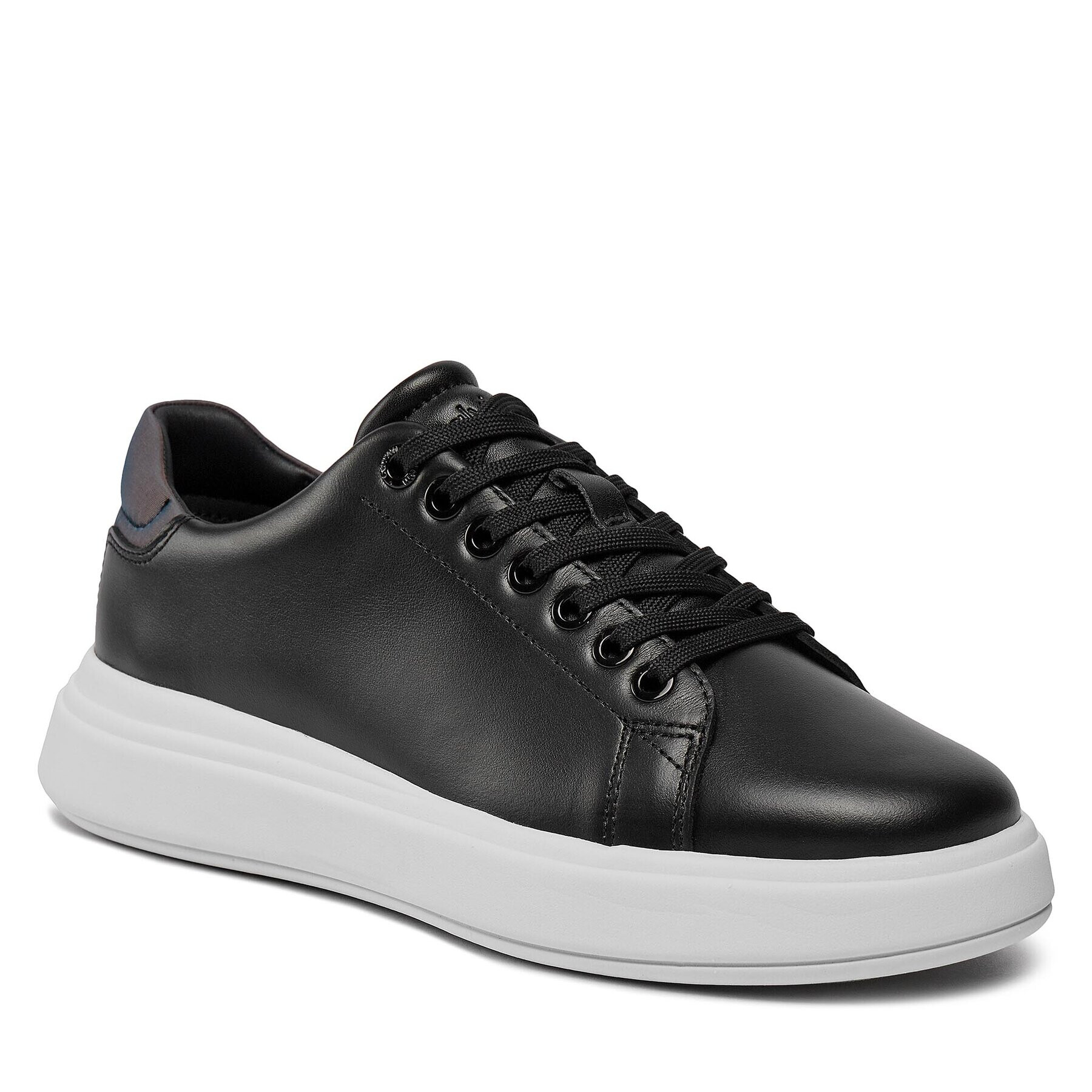 Calvin Klein Сникърси Raised Cupsole Lace Up Luminous HW0HW01997 Черен - Pepit.bg