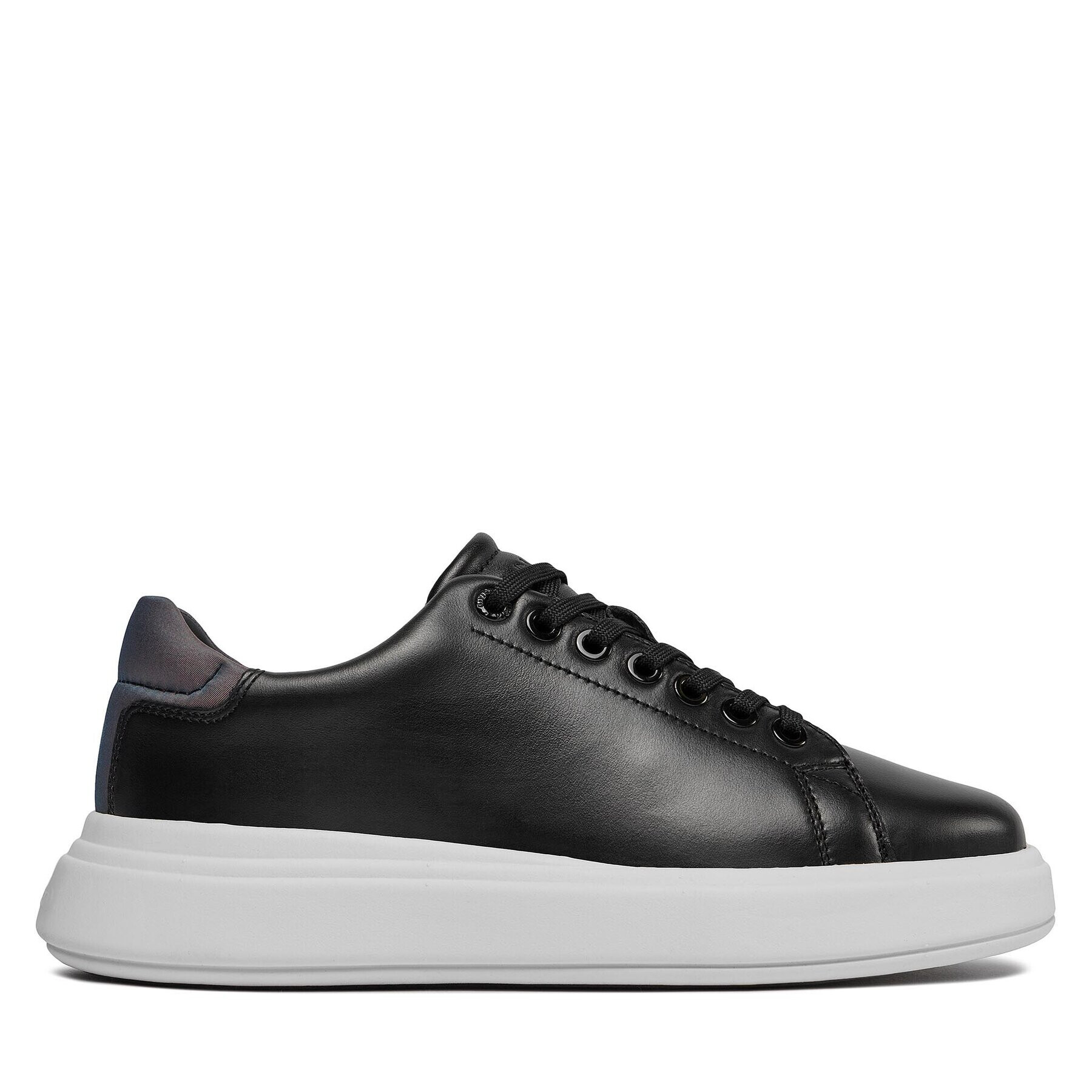 Calvin Klein Сникърси Raised Cupsole Lace Up Luminous HW0HW01997 Черен - Pepit.bg