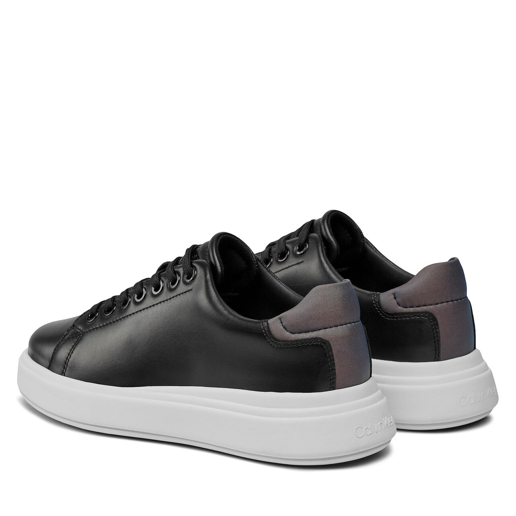 Calvin Klein Сникърси Raised Cupsole Lace Up Luminous HW0HW01997 Черен - Pepit.bg