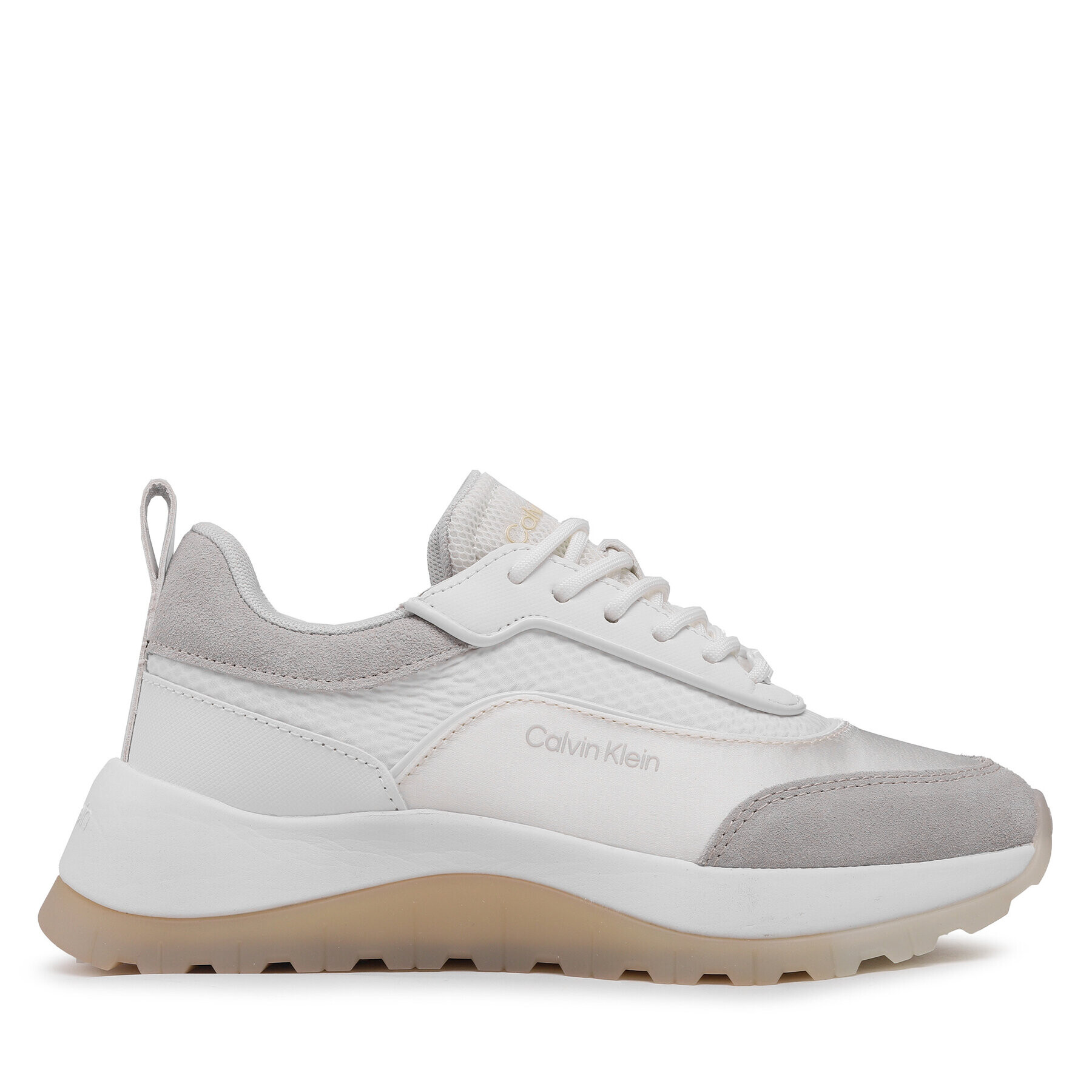 Calvin Klein Сникърси Runner Lace Up HW0HW01447 Бял - Pepit.bg