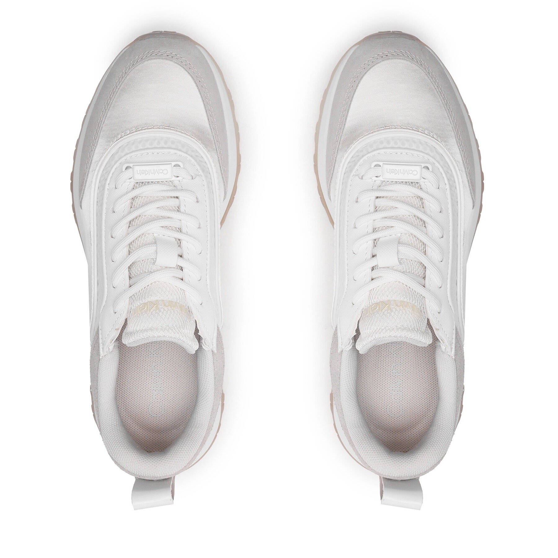 Calvin Klein Сникърси Runner Lace Up HW0HW01447 Бял - Pepit.bg