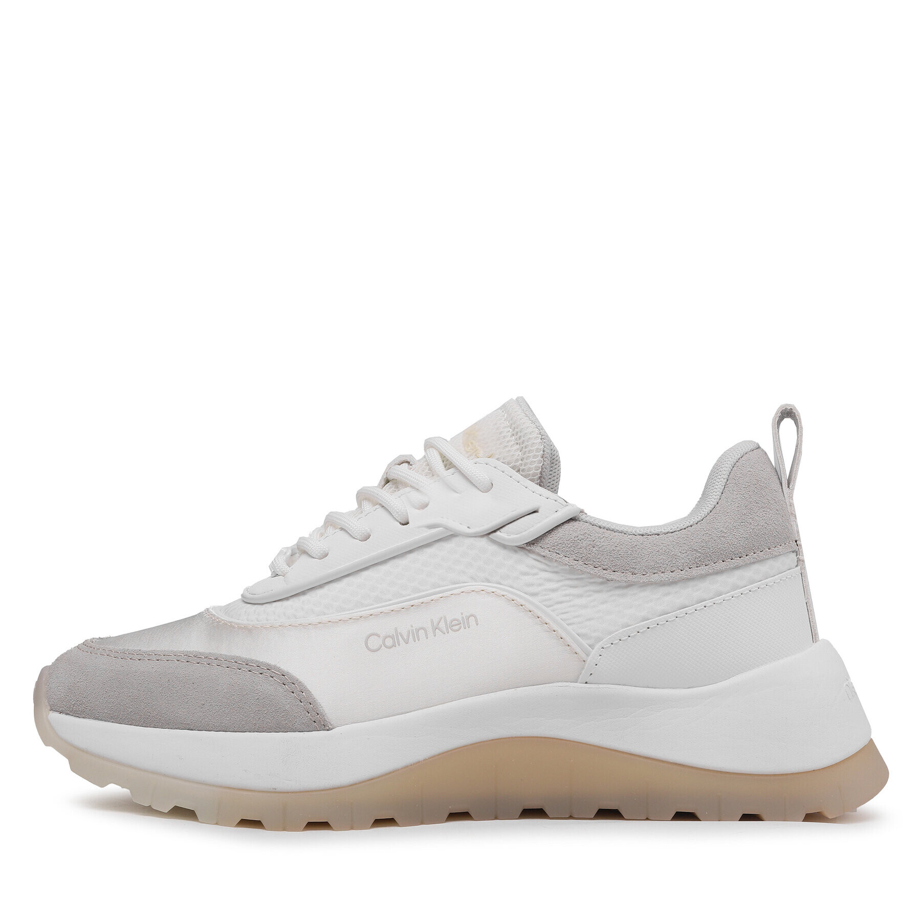 Calvin Klein Сникърси Runner Lace Up HW0HW01447 Бял - Pepit.bg