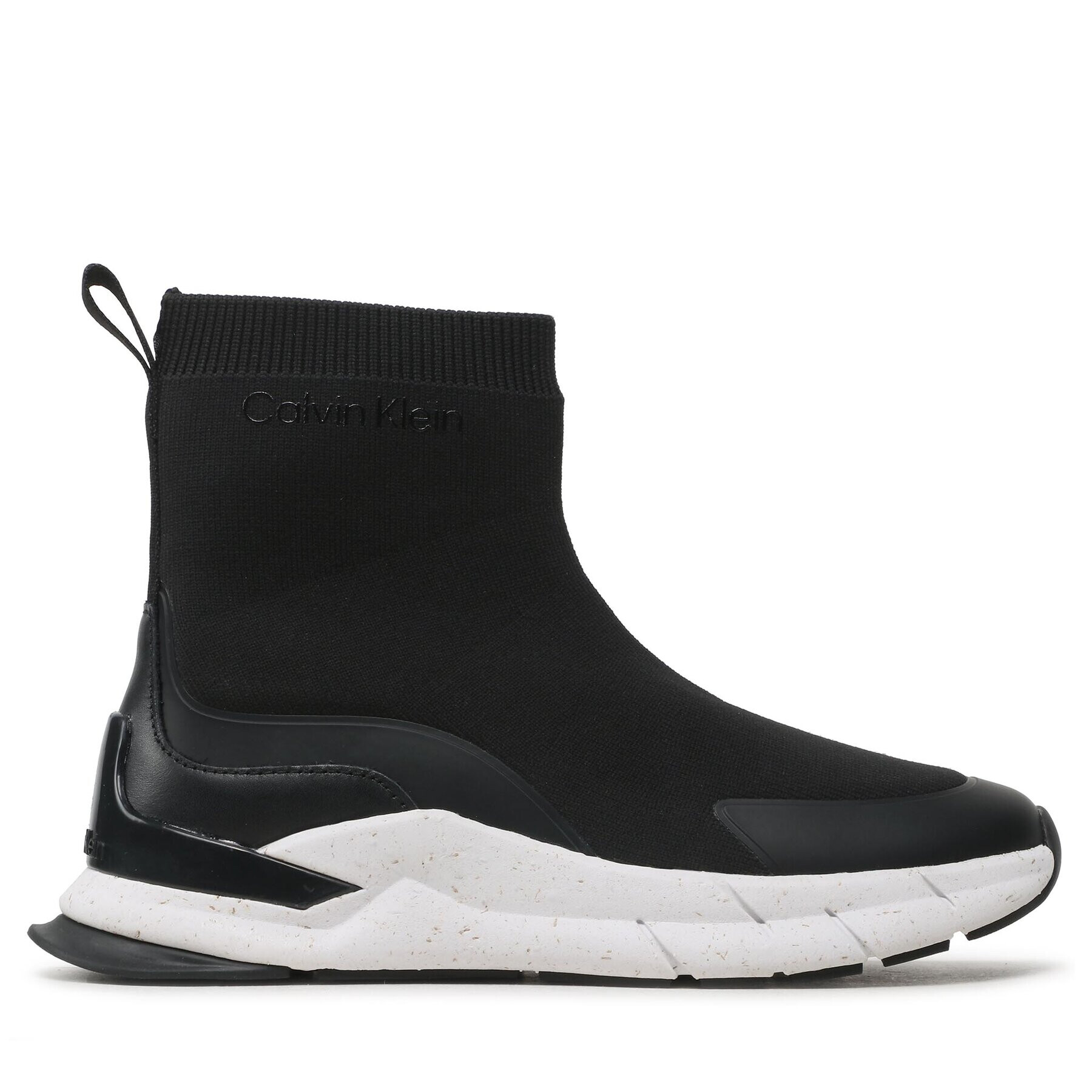 Calvin Klein Сникърси Sock Boot HW0HW01589 Черен - Pepit.bg