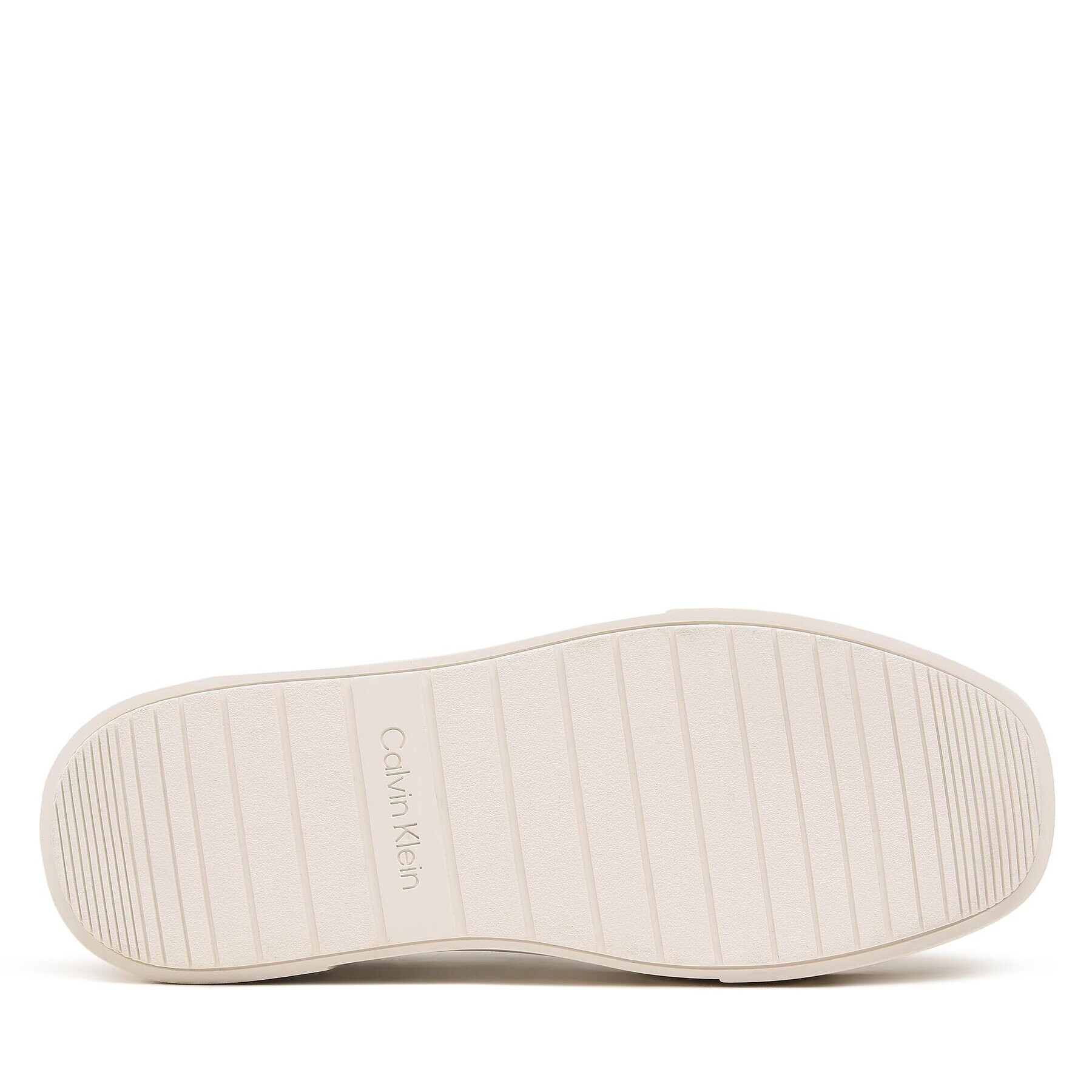 Calvin Klein Сникърси Squared Flatform Cupsole Lace Up HW0HW01775 Бял - Pepit.bg