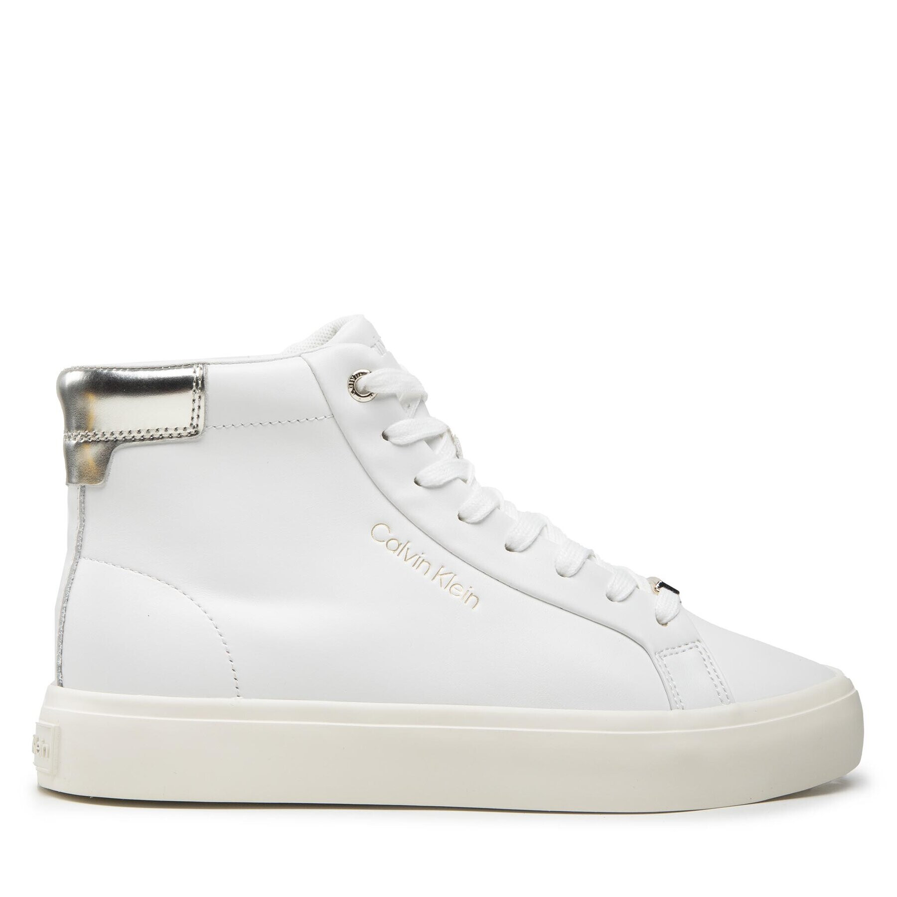 Calvin Klein Сникърси Vulc High Top HW0HW01343 Бял - Pepit.bg