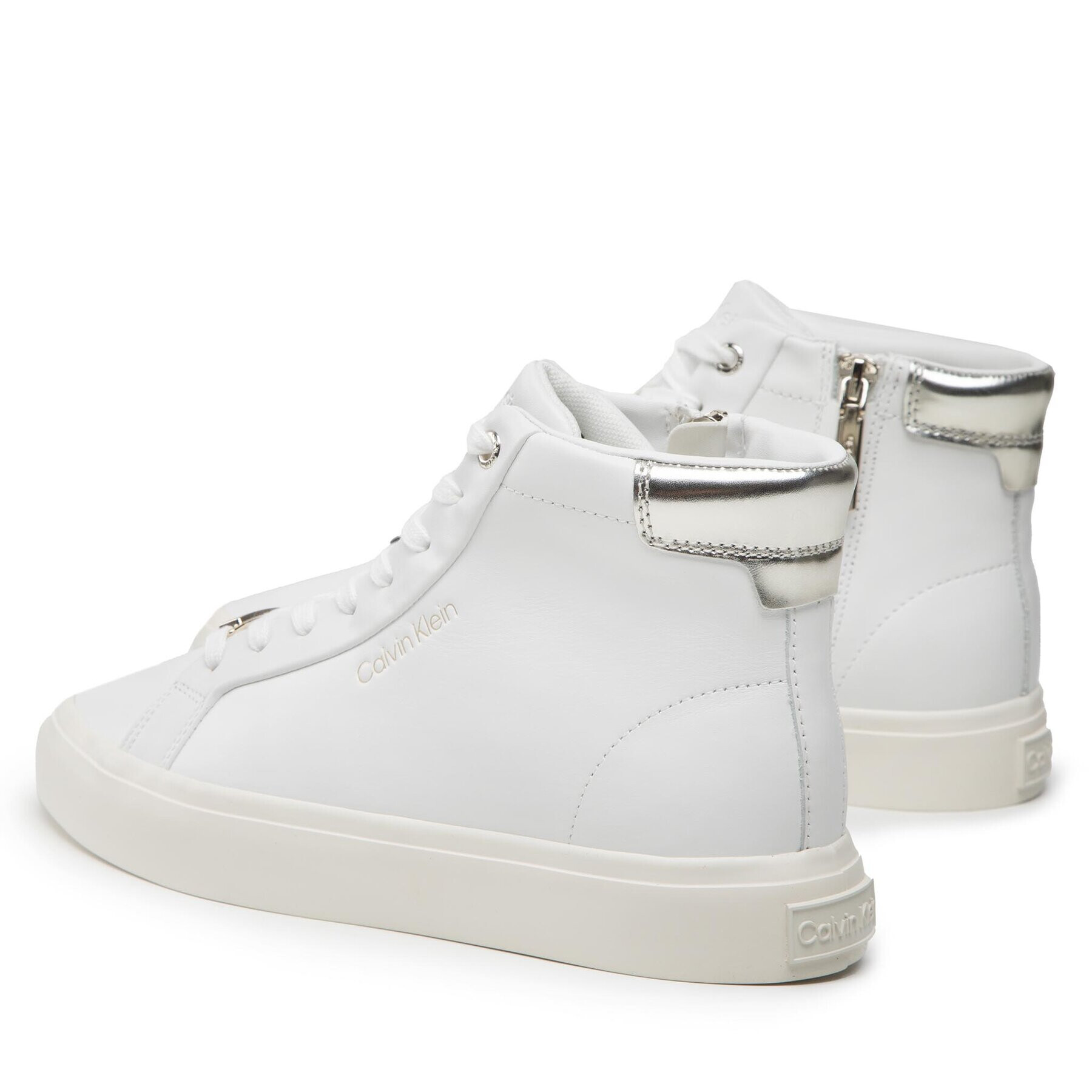 Calvin Klein Сникърси Vulc High Top HW0HW01343 Бял - Pepit.bg