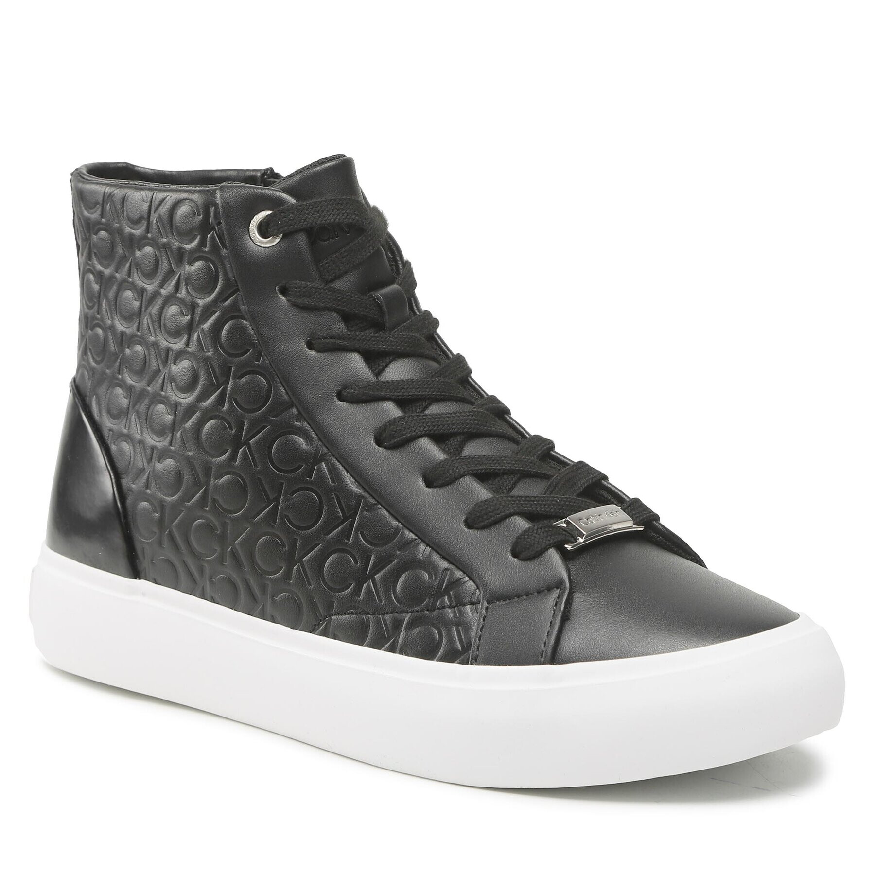 Calvin Klein Сникърси Vulc High Top Mono Mix HW0HW01374 Черен - Pepit.bg