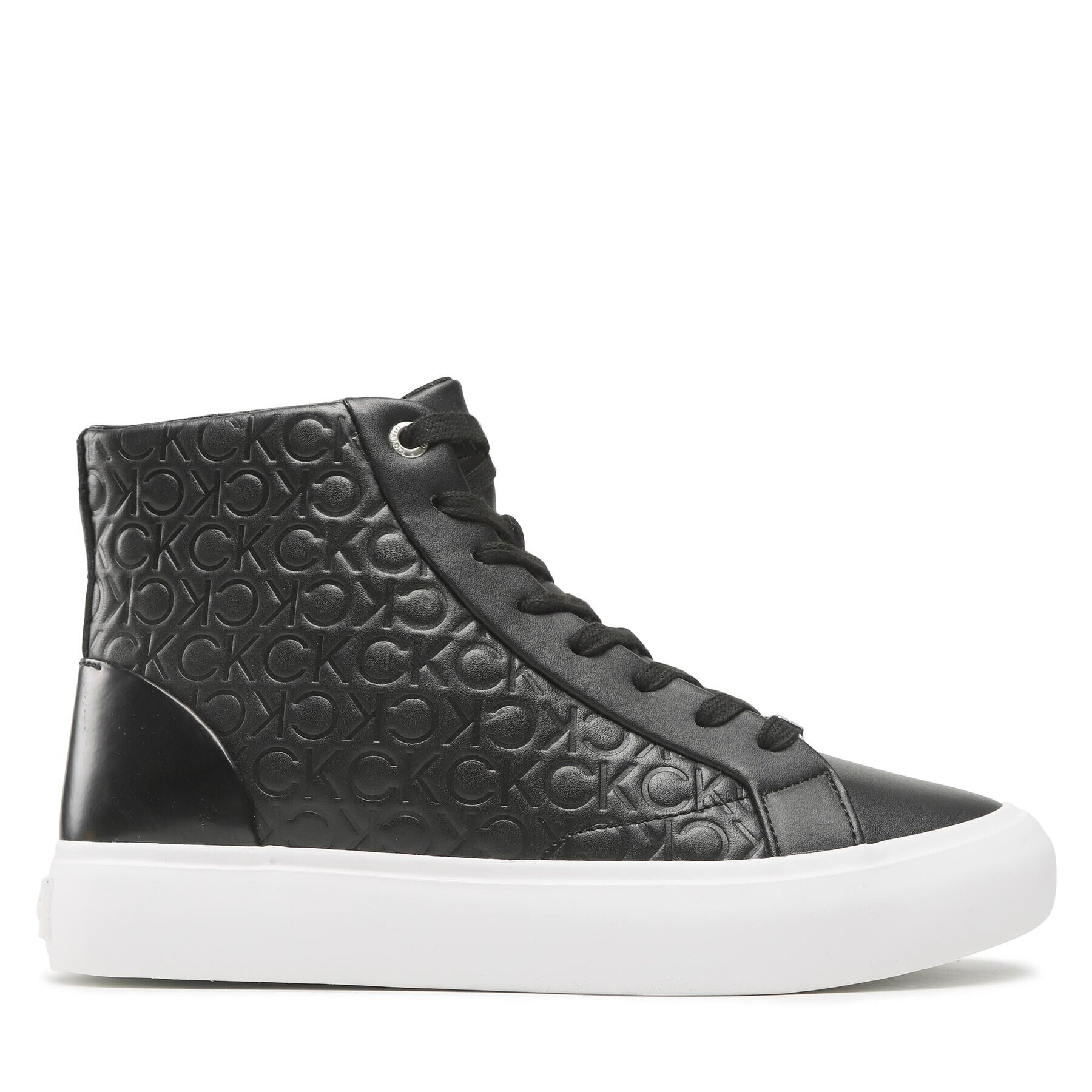 Calvin Klein Сникърси Vulc High Top Mono Mix HW0HW01374 Черен - Pepit.bg