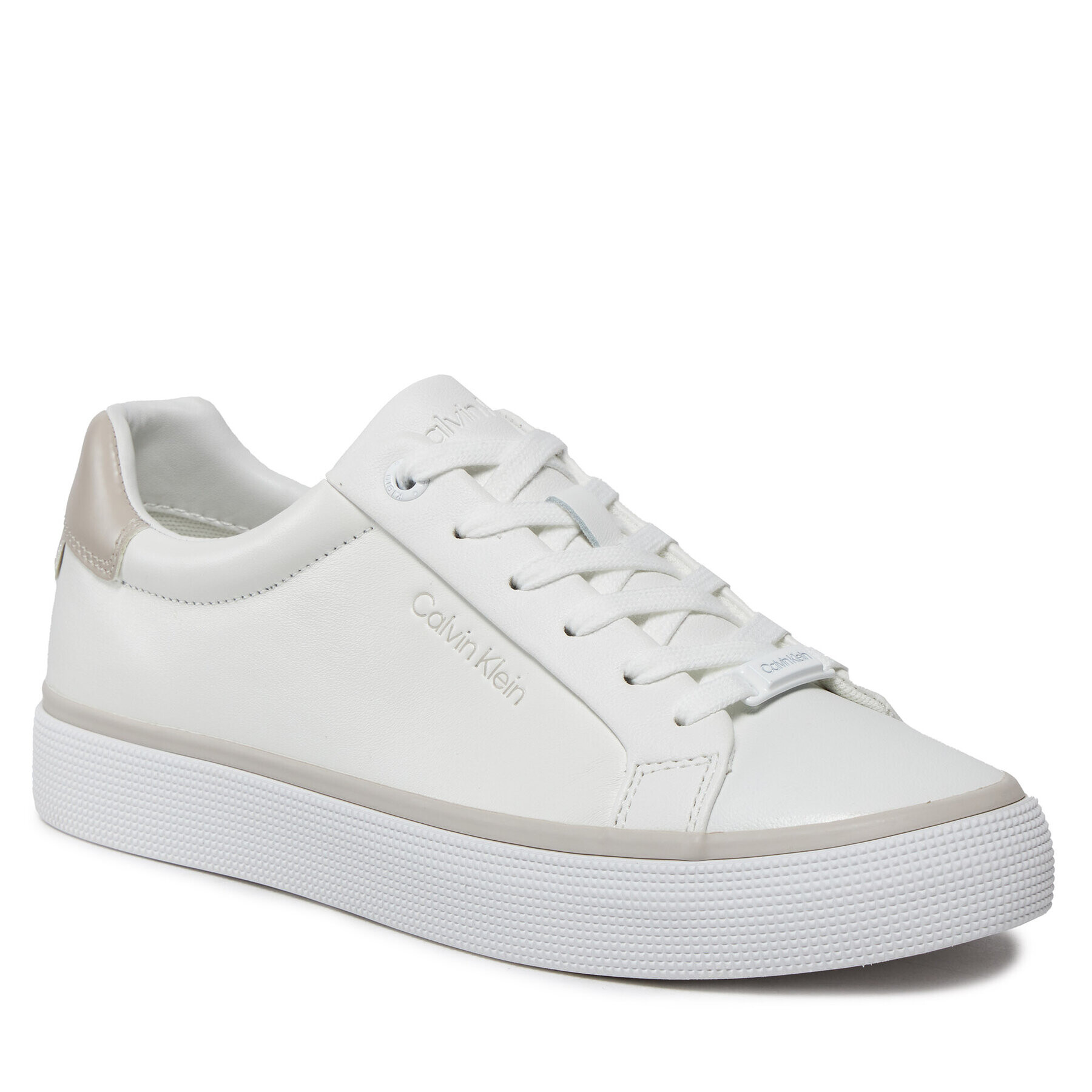 Calvin Klein Сникърси Vulc Lace Up - Diamond Foxing HW0HW01865 Бял - Pepit.bg