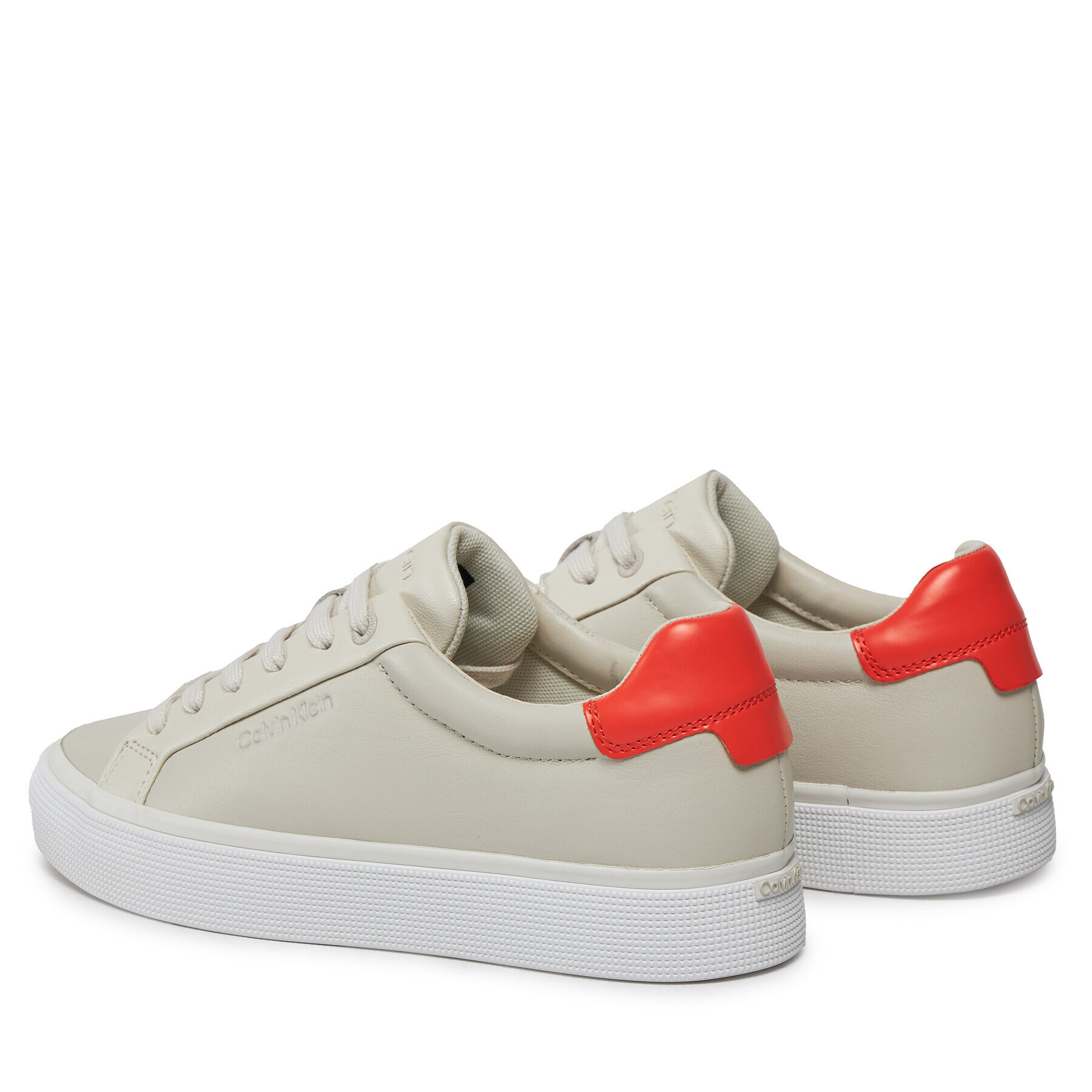 Calvin Klein Сникърси Vulc Lace Up - Diamond Foxing HW0HW01865 Екрю - Pepit.bg