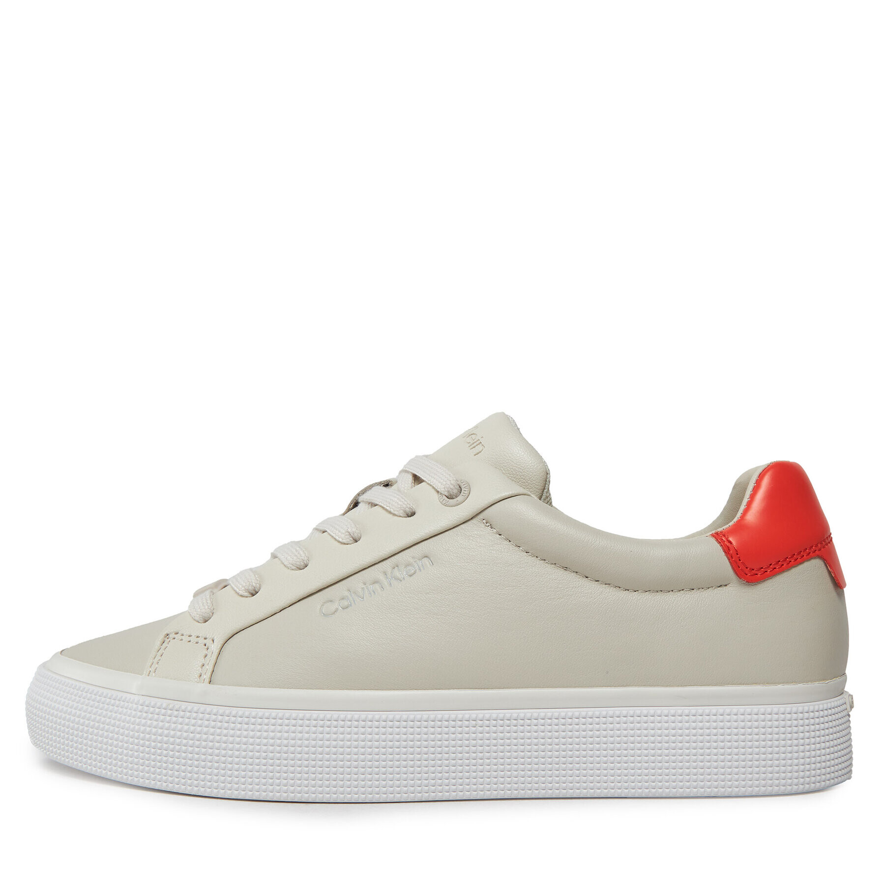 Calvin Klein Сникърси Vulc Lace Up - Diamond Foxing HW0HW01865 Екрю - Pepit.bg