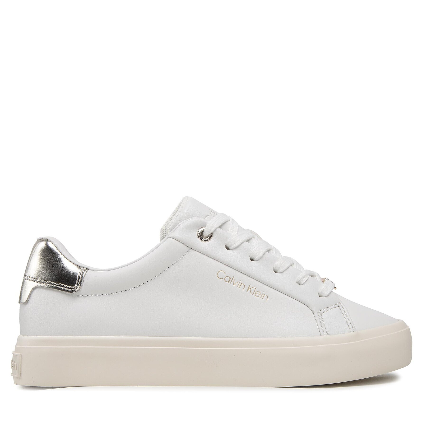 Calvin Klein Сникърси Vulc Lace-Up HW0HW01342 Бял - Pepit.bg