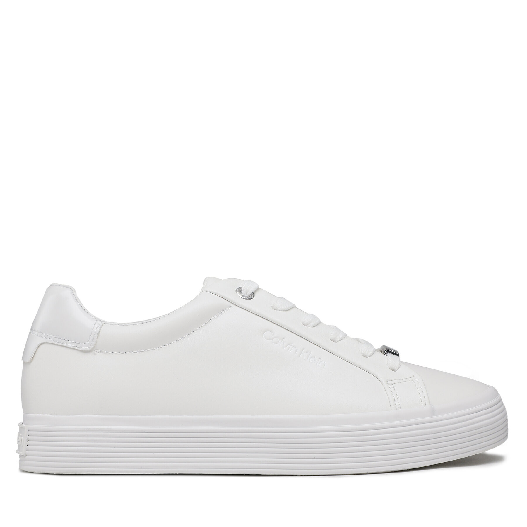 Calvin Klein Сникърси Vulc Lace Up HW0HW01372 Бял - Pepit.bg
