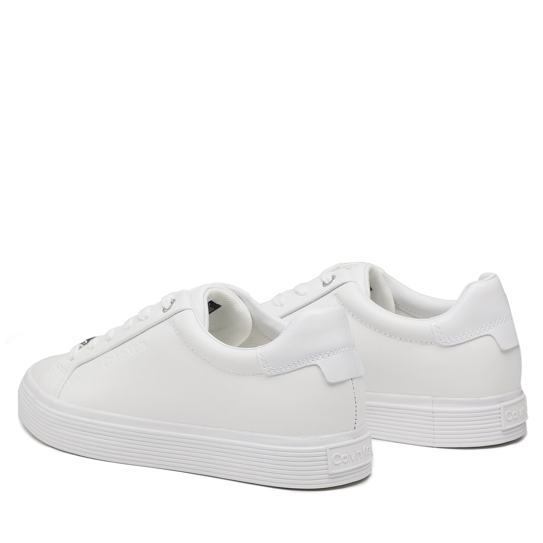 Calvin Klein Сникърси Vulc Lace Up HW0HW01372 Бял - Pepit.bg