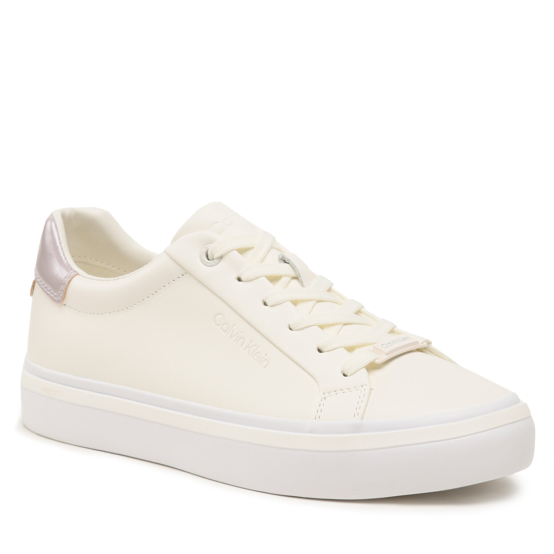 Calvin Klein Сникърси Vulc Lace Up HW0HW01591 Бял - Pepit.bg