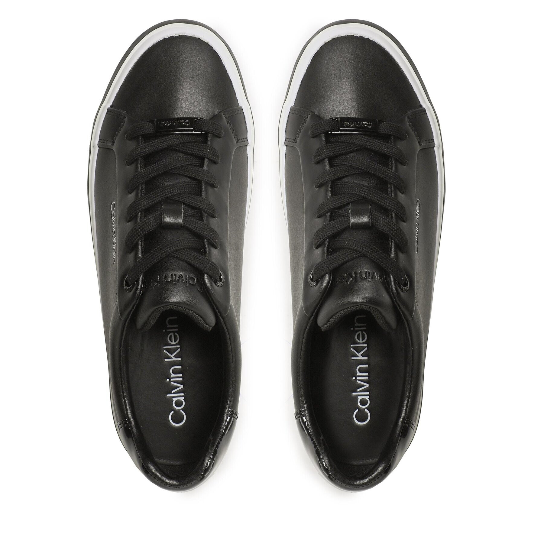 Calvin Klein Сникърси Vulc Lace Up HW0HW01591 Черен - Pepit.bg