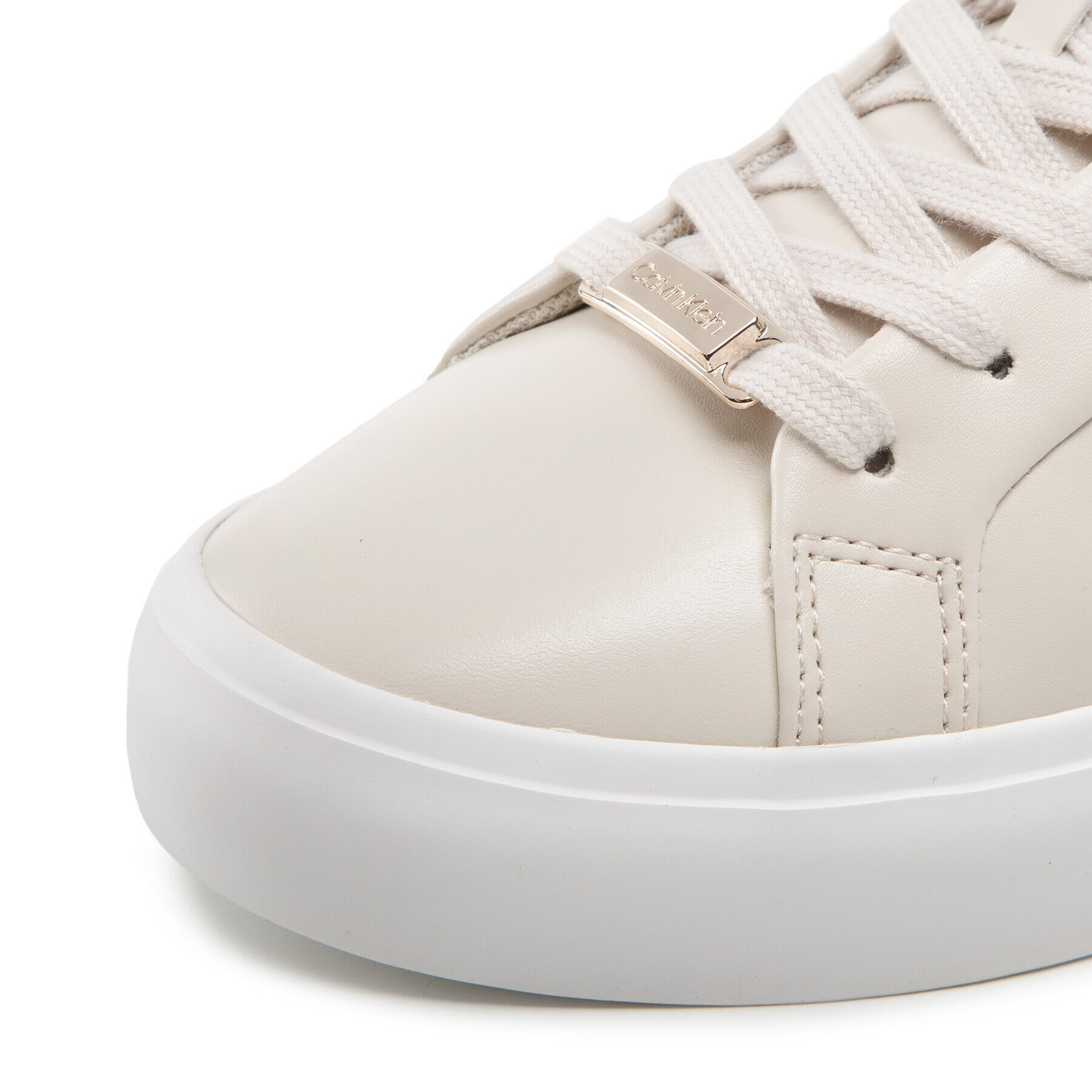 Calvin Klein Сникърси Vulc Lace Up-Lth HW0HW00839 Бежов - Pepit.bg