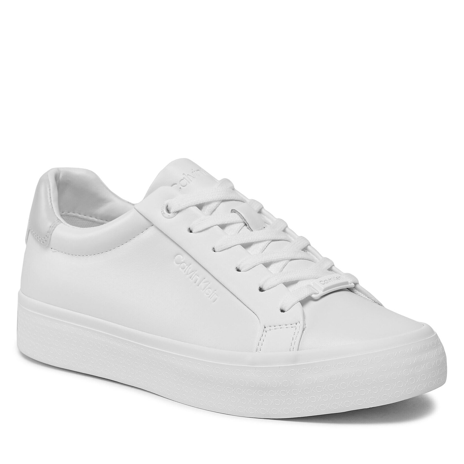 Calvin Klein Сникърси Vulc Lace Up Nano Fox-Lth HW0HW01066 Черен - Pepit.bg