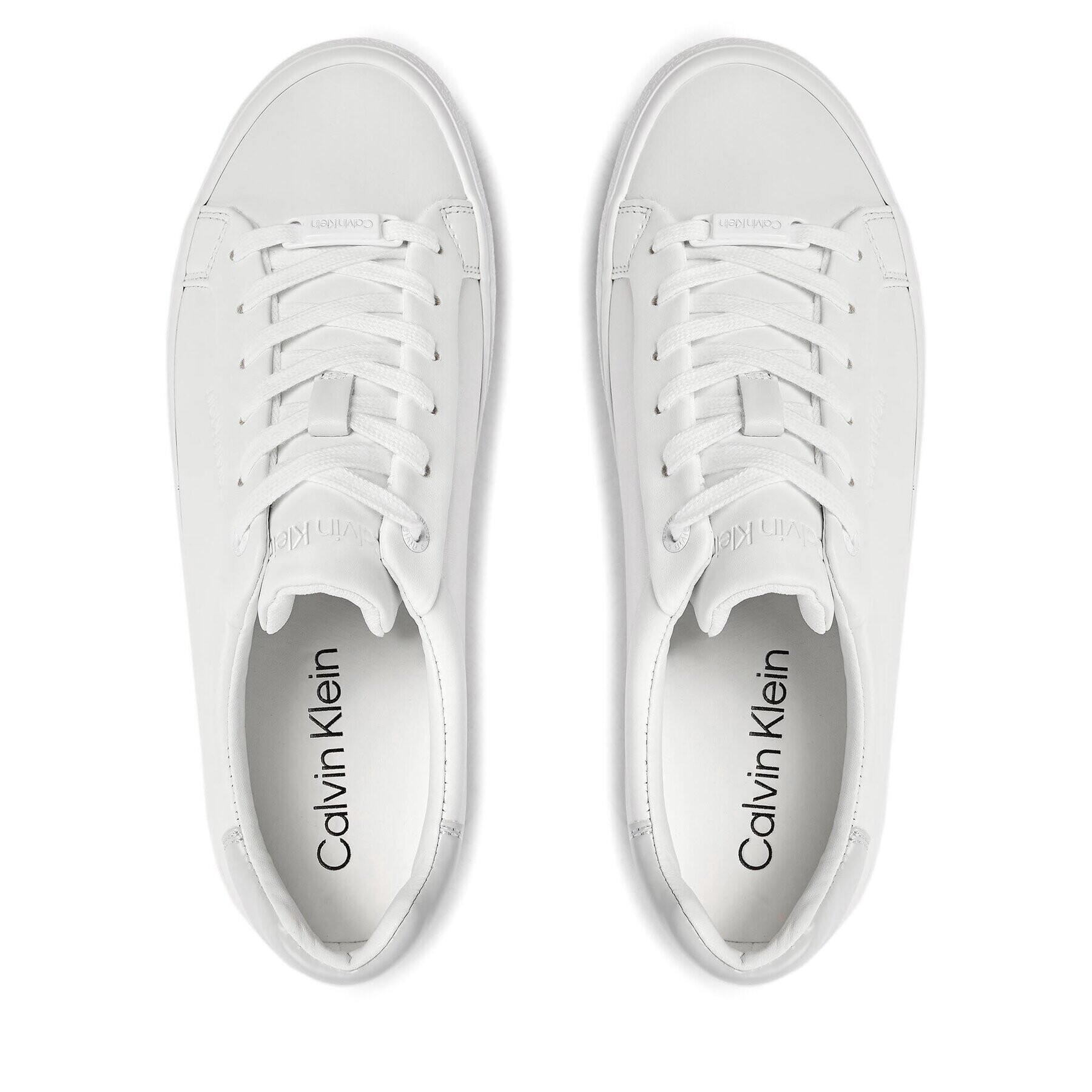 Calvin Klein Сникърси Vulc Lace Up Nano Fox-Lth HW0HW01066 Черен - Pepit.bg