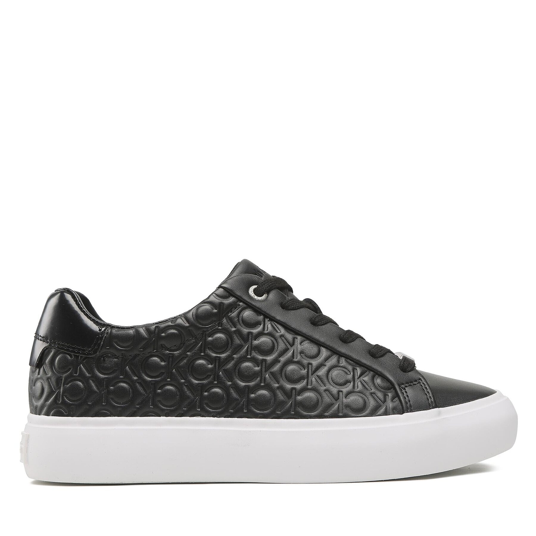 Calvin Klein Сникърси Vulg Lace Up Mono Mix HW0HW01373 Черен - Pepit.bg