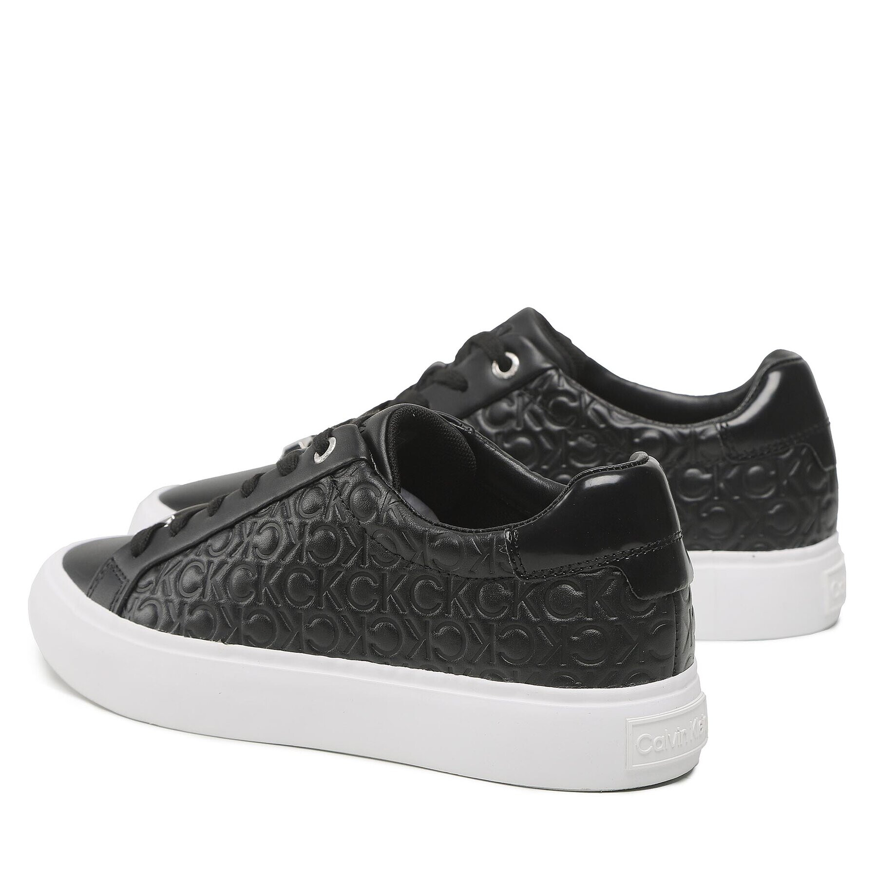 Calvin Klein Сникърси Vulg Lace Up Mono Mix HW0HW01373 Черен - Pepit.bg