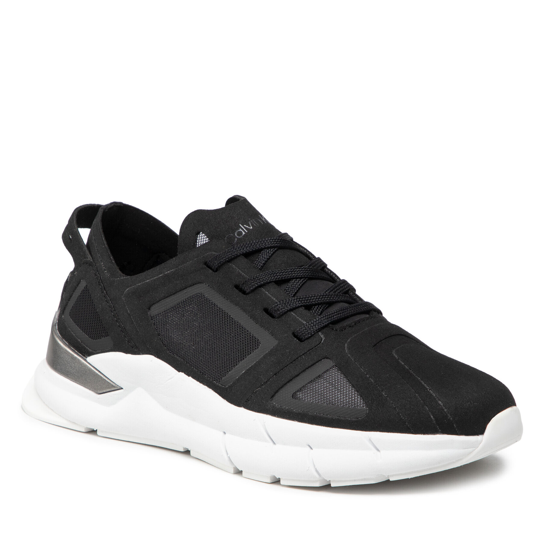 Calvin Klein Сникърси Wave Sole Runner HW0HW00676 Черен - Pepit.bg