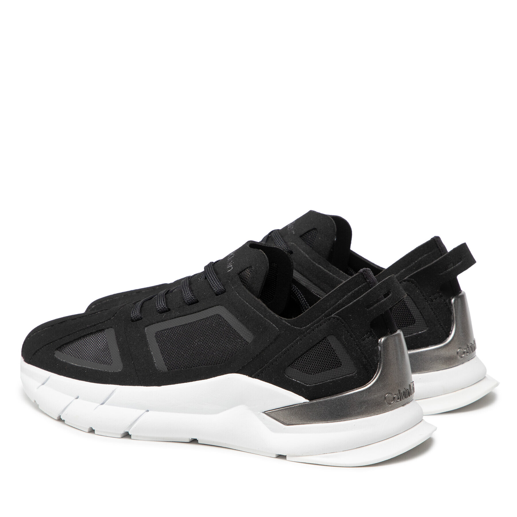 Calvin Klein Сникърси Wave Sole Runner HW0HW00676 Черен - Pepit.bg