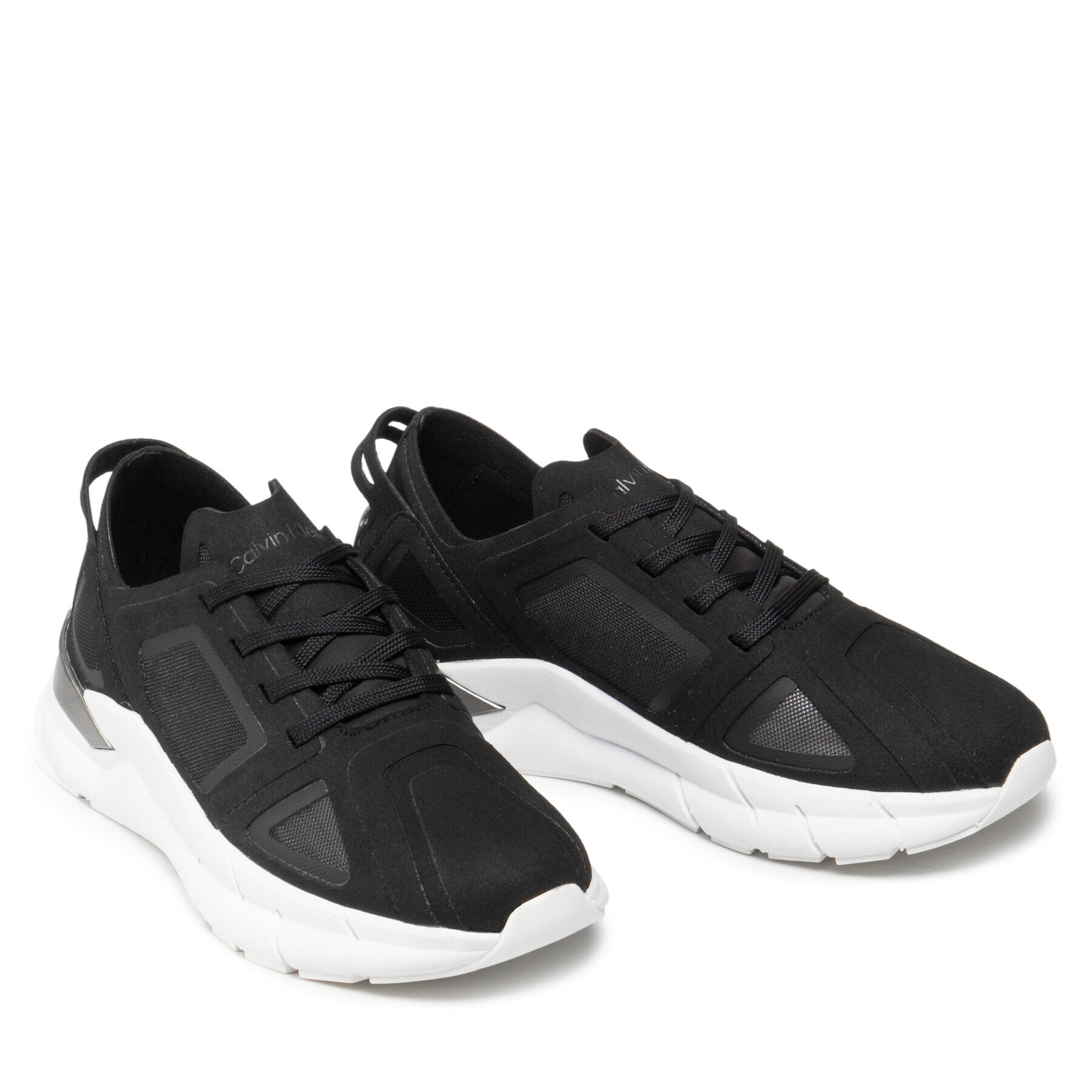 Calvin Klein Сникърси Wave Sole Runner HW0HW00676 Черен - Pepit.bg